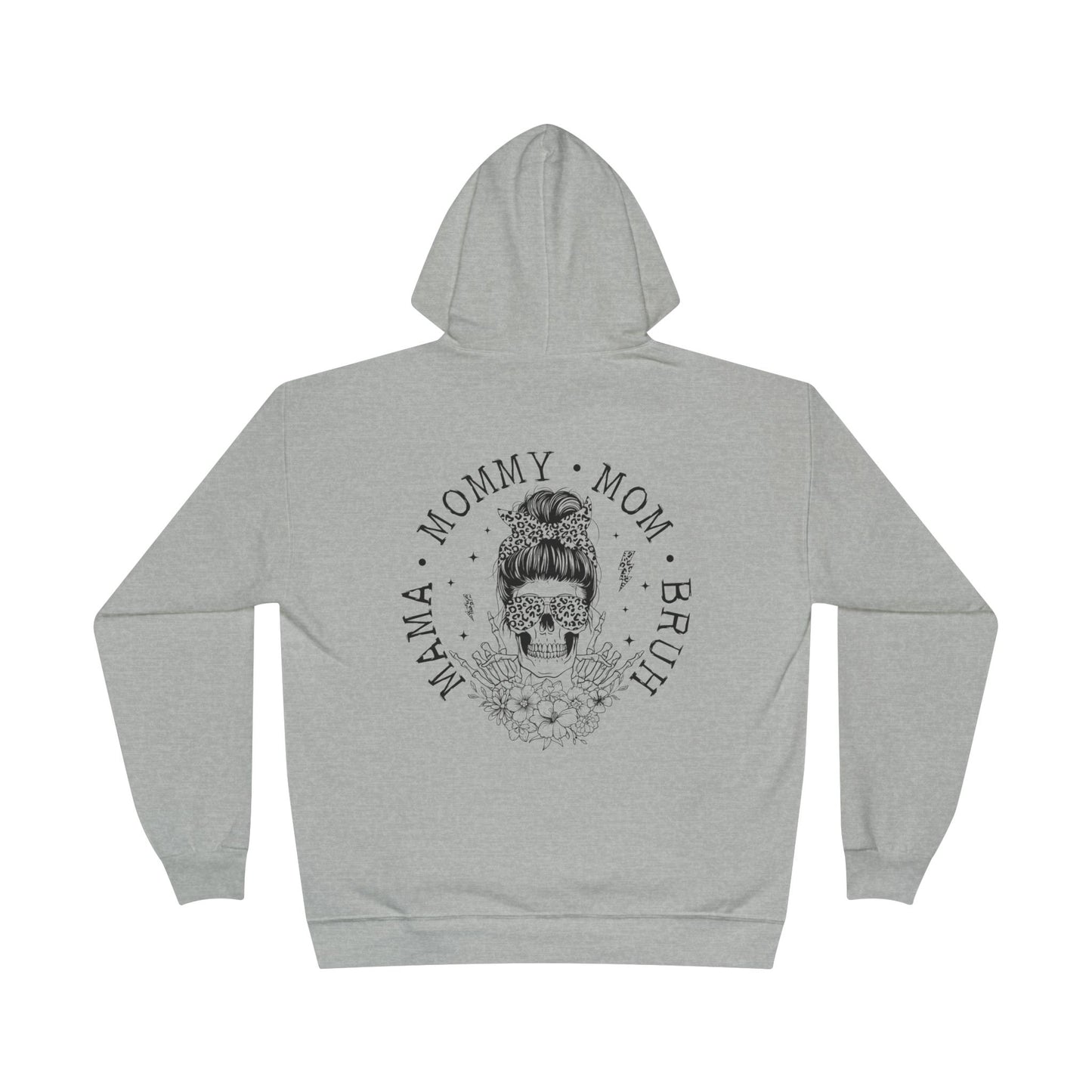Skull Mom Hoodie - Unisex Eco-Friendly Pullover Sweatshirt for Mothers