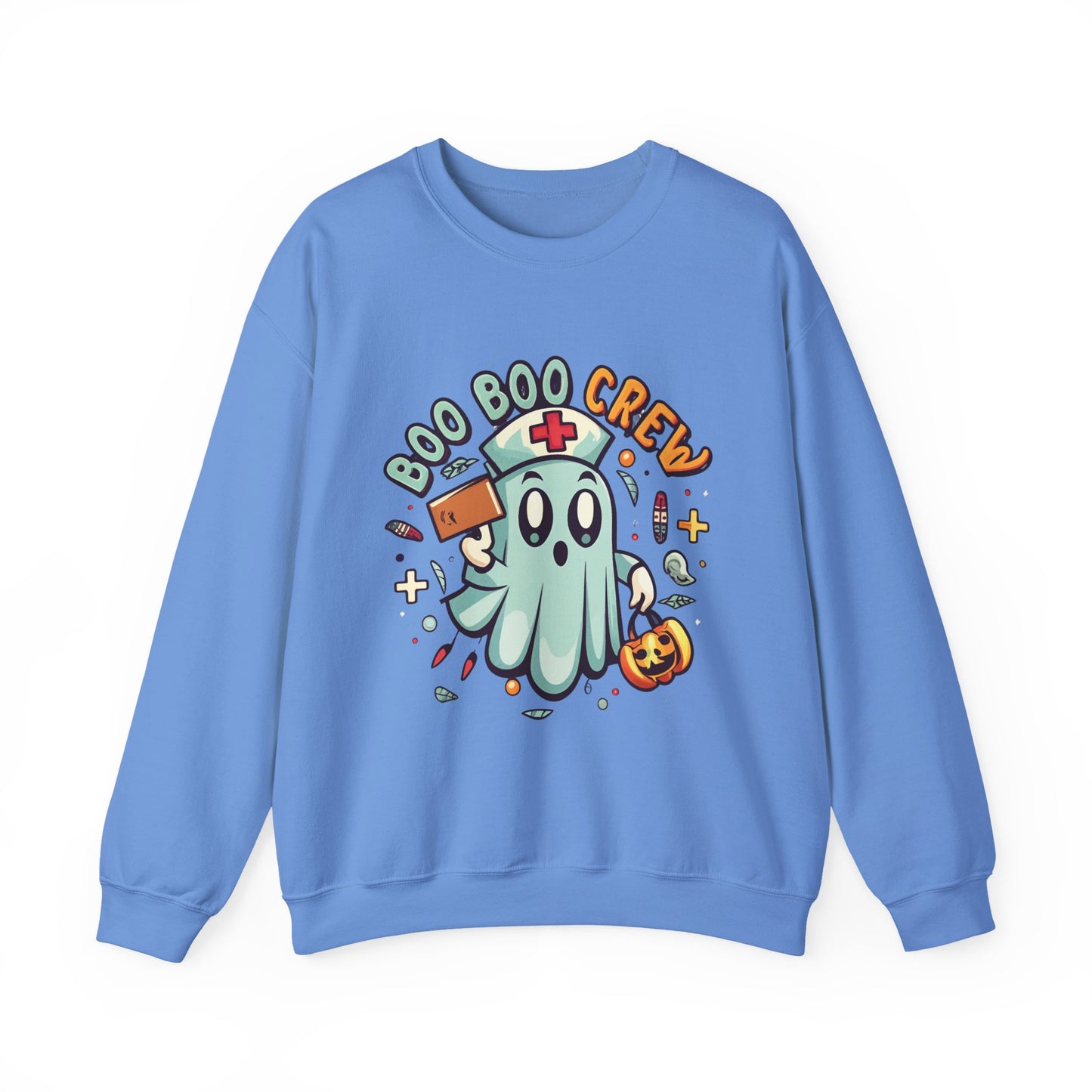 Halloween Ghost Crewneck Sweatshirt, Unisex Sweatshirt, Boo Boo Crew Sweatshirt, Cute Halloween Sweater, Cozy Fall Apparel