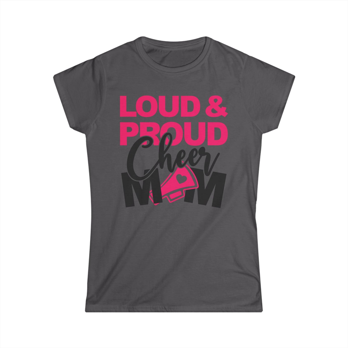 Loud & Proud Cheer Mom Tee | Cheerleading Gift, Sports Apparel, Mother's Day Gift, Team Spirit Shirt, Comfortable Casual Wear