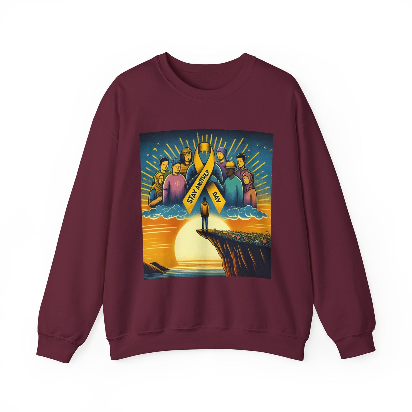 Suicide Prevention Awareness Sweatshirt, Stay Another Day, You Matter, Mental Health Support, Crewneck Jumper, Unisex Hoodie