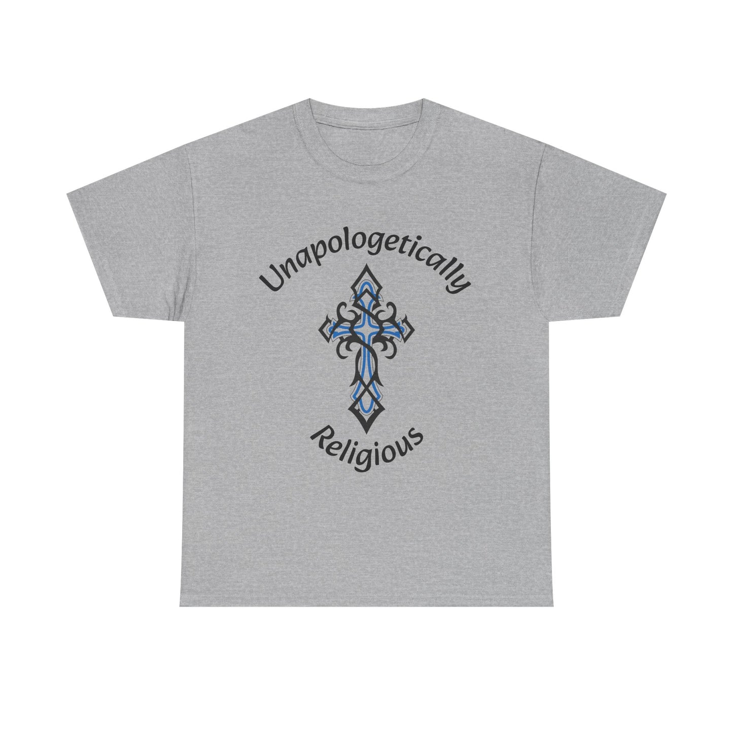 Unapologetically Religious Unisex Heavy Cotton Tee | Faith Shirt, Inspirational Gift, Casual Wear, Church Event, Christian Apparel