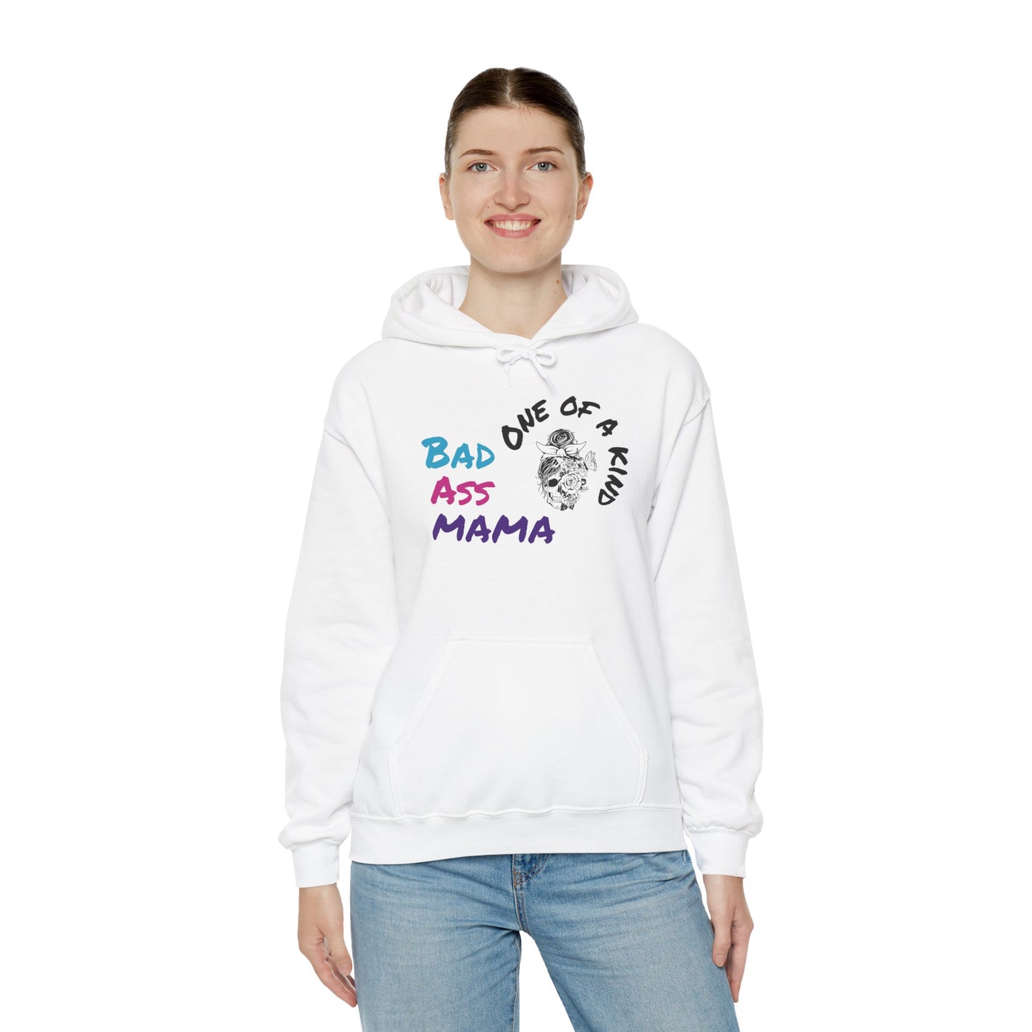 Bad Ass Mama Unisex Hoodie - One of a Kind Heavy Blend Sweatshirt