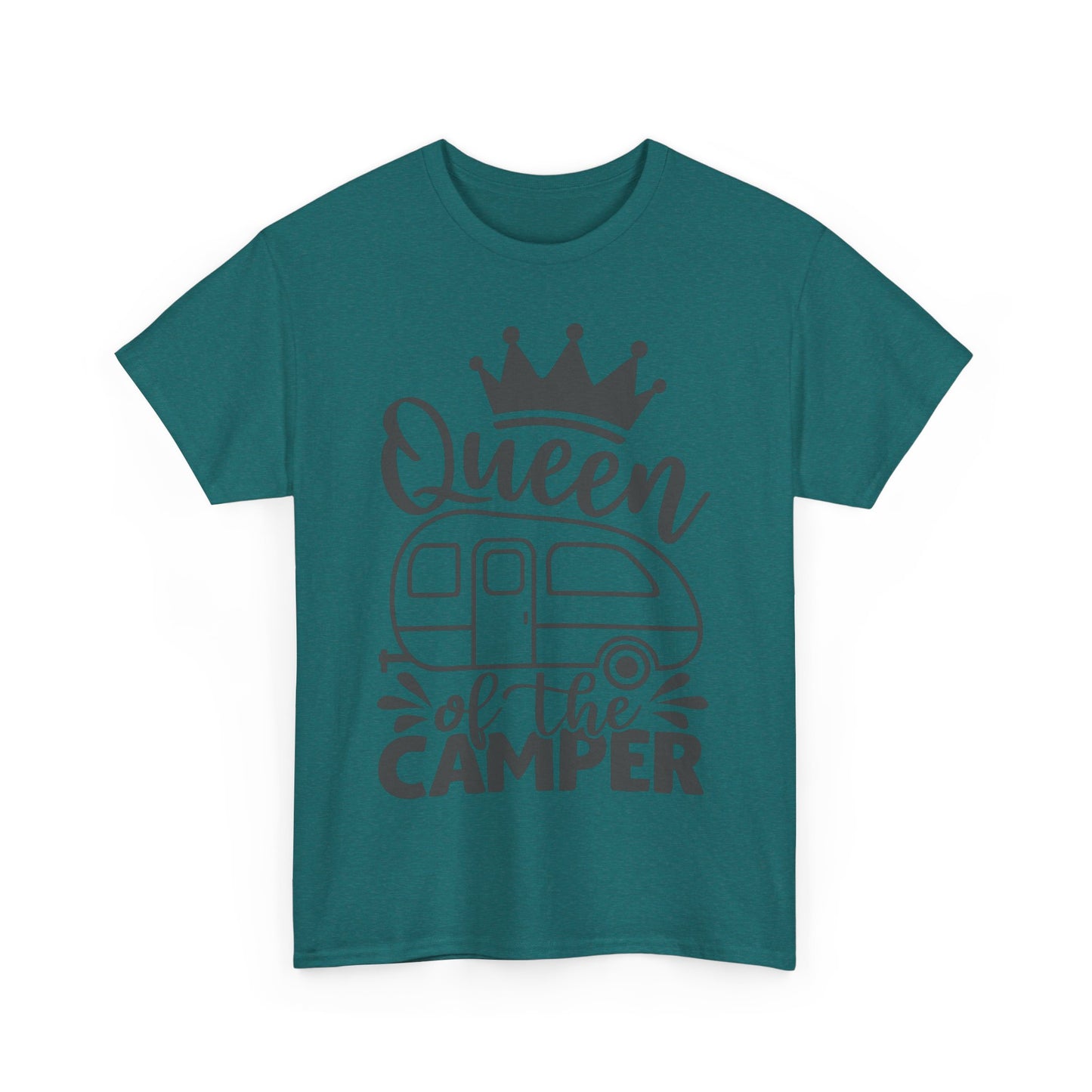 Queen of the Camper Unisex Heavy Cotton Tee - Perfect for Adventure Lovers