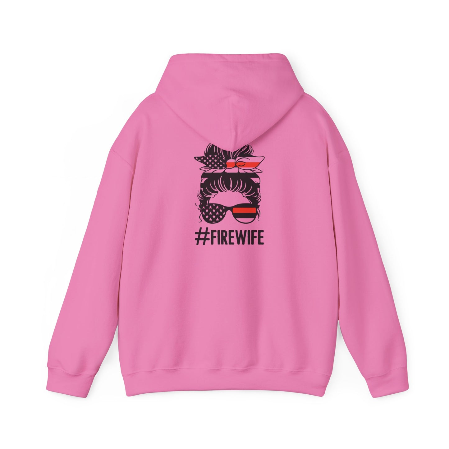 Firefighter Wife Hooded Sweatshirt - Unisex Heavy Blend with Uplifting Design