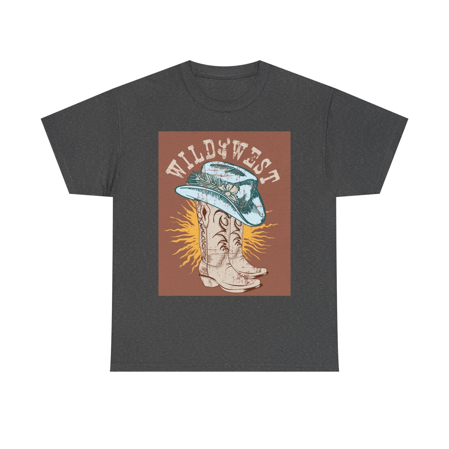 Wild West Cowboy Tee, Graphic Tee, Western Style Shirt, Country Music Apparel, Rodeo Outfit, Gift for Cowpoke Lovers