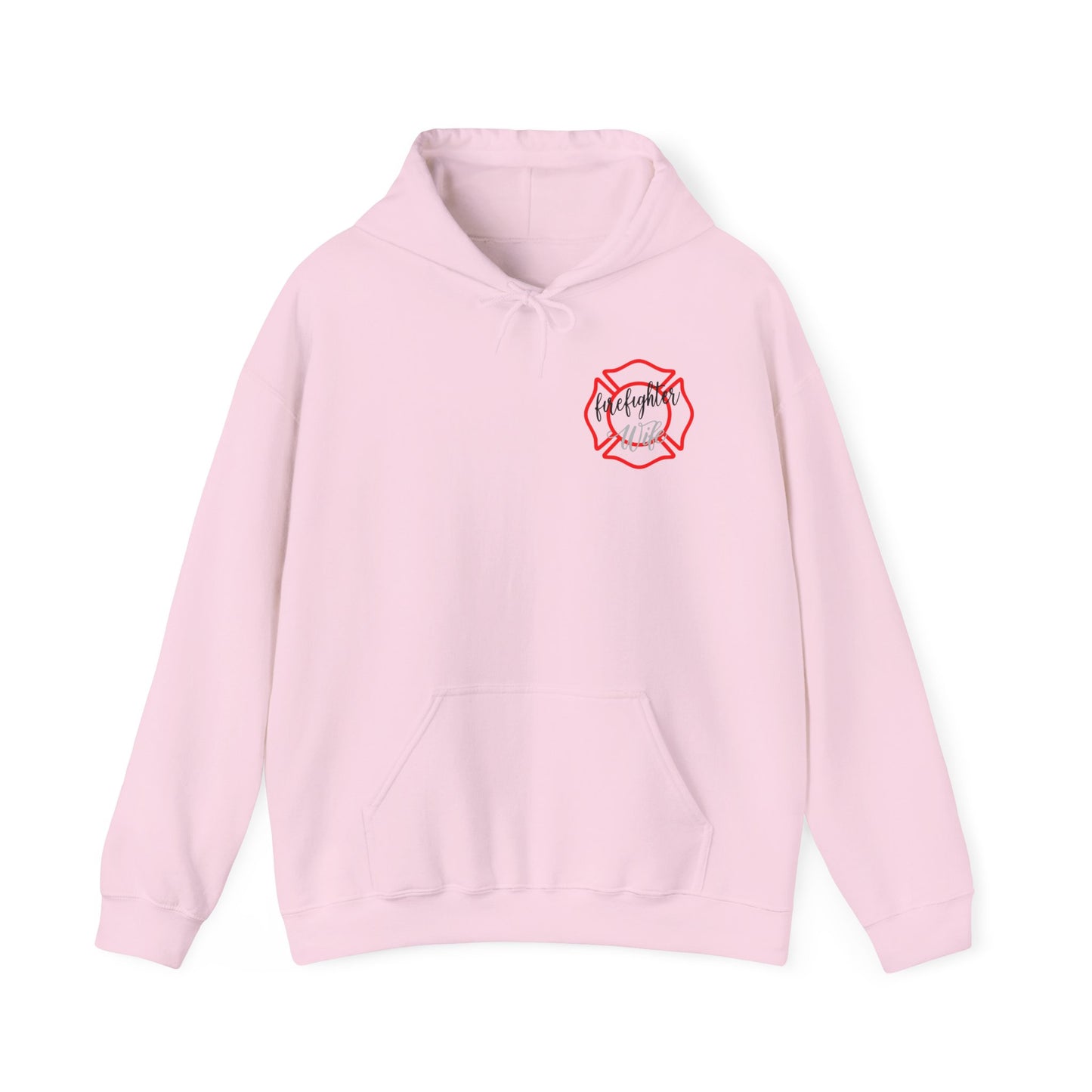 Firefighter Wife Hooded Sweatshirt - Unisex Heavy Blend™ - Support & Honor