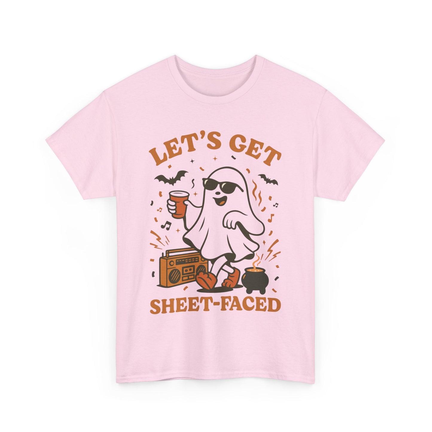 Ghost Party Tee, Halloween Shirt, Unisex Heavy Cotton Tee, Fun Graphic T-Shirt, Casual Wear, October Festivity Apparel