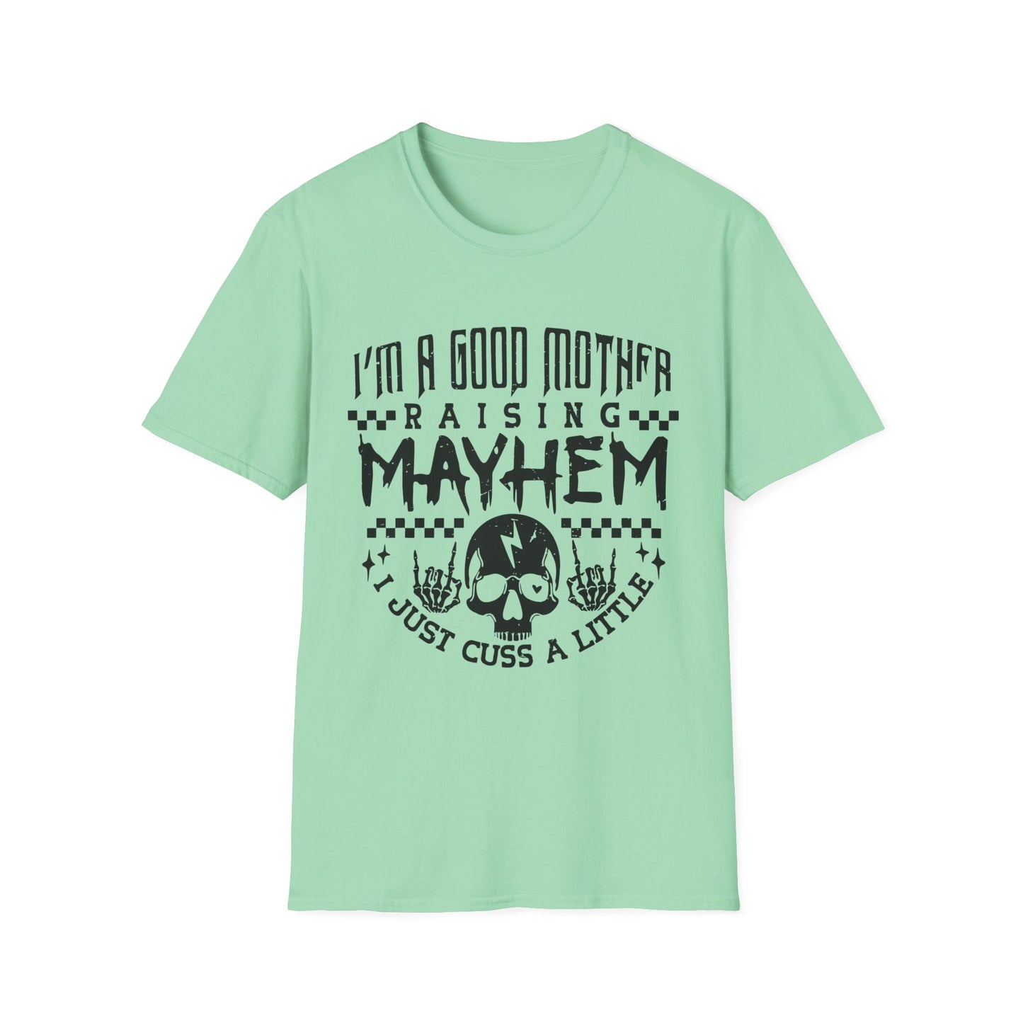 Unisex Softstyle T-Shirt, Fun Parent Shirt, Motherhood Humor Tee, Gift for Moms, Casual Everyday Wear, Mother's Day Gift