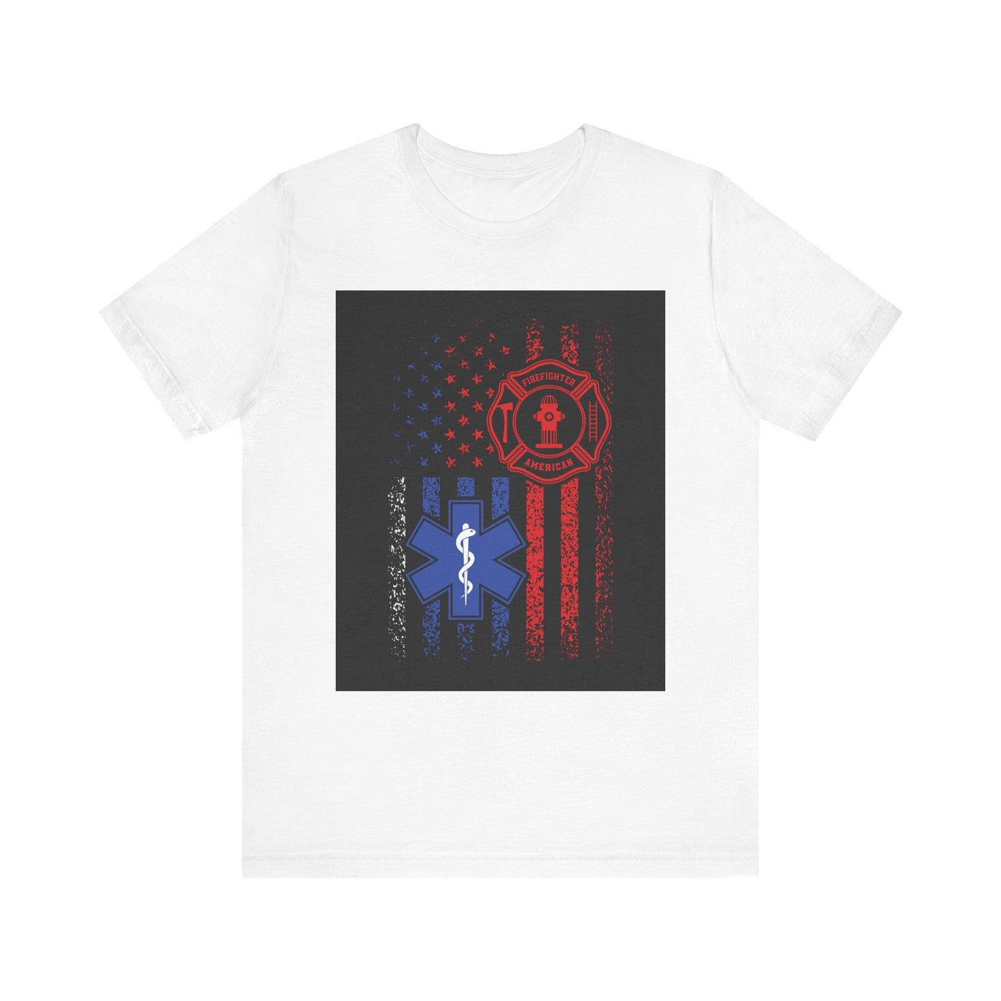 Patriotic First Responder Tee - Support Firefighters & EMTs