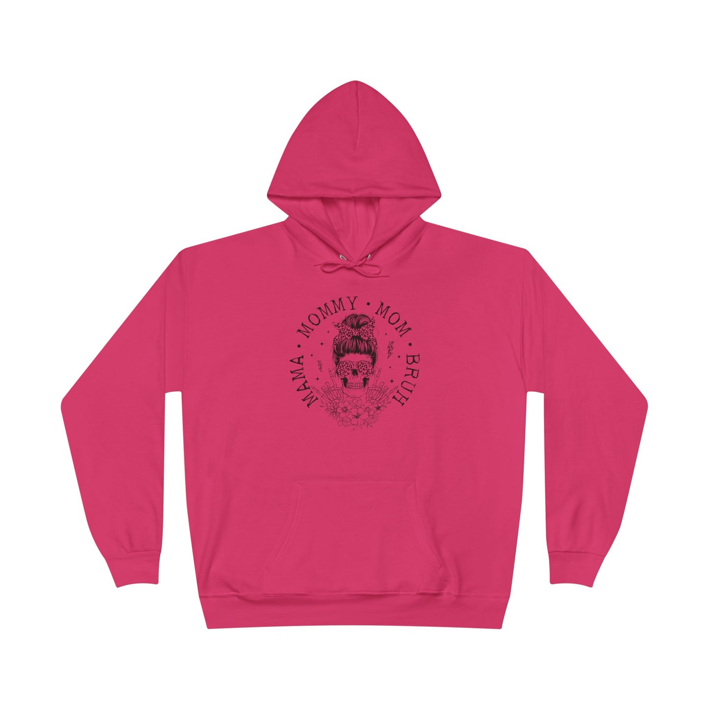 Skull Mom Hoodie - Unisex Eco-Friendly Pullover Sweatshirt for Mothers