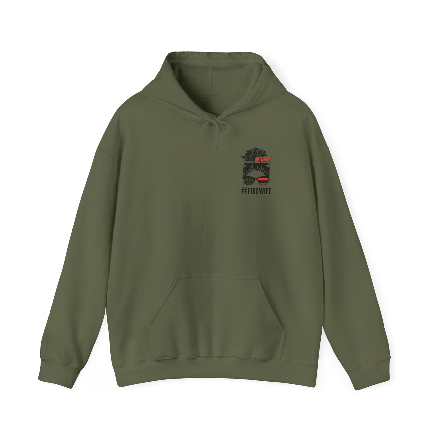 Firefighter Wife Hooded Sweatshirt – Cozy Apparel for Proud Partners