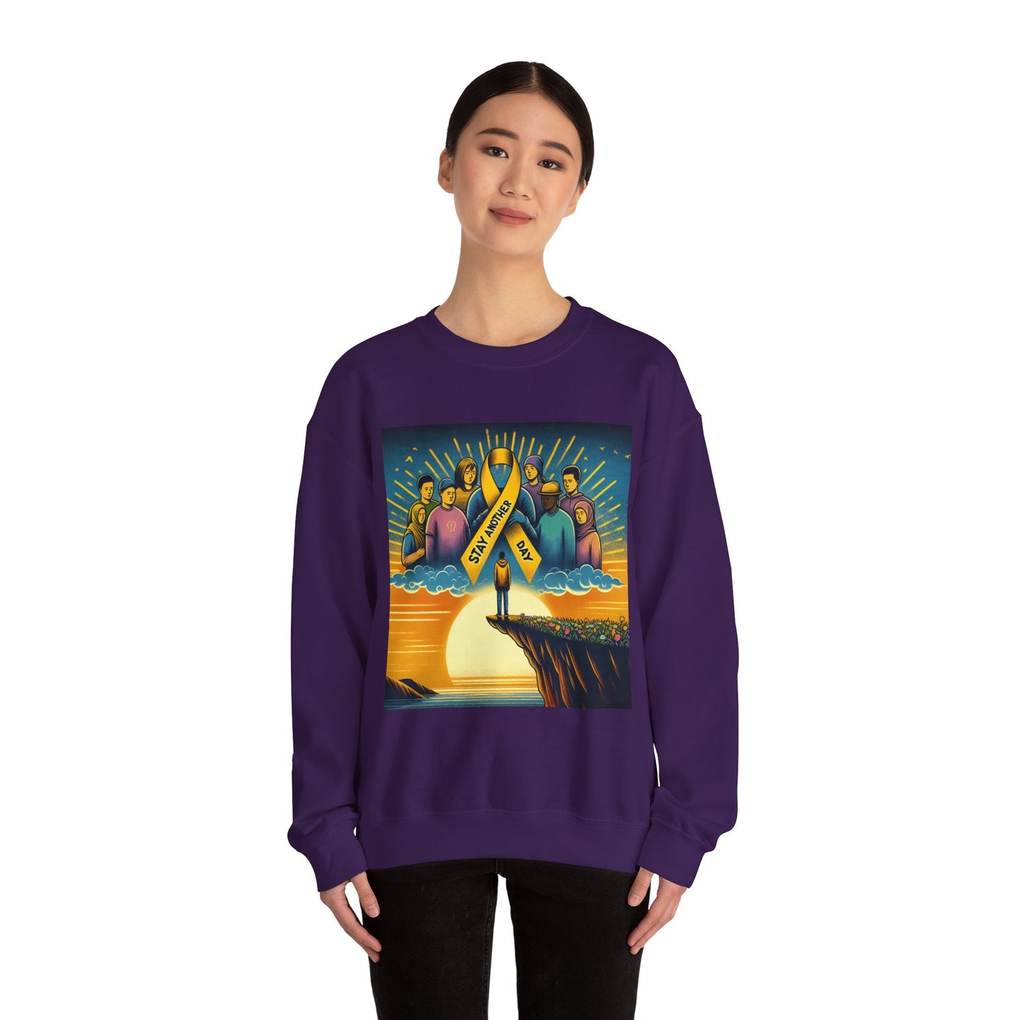 Suicide Prevention Awareness Sweatshirt, Stay Another Day, You Matter, Mental Health Support, Crewneck Jumper, Unisex Hoodie
