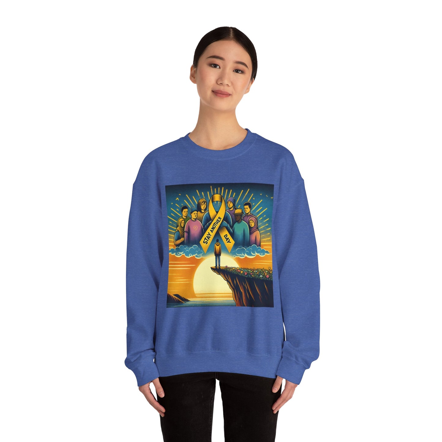 Suicide Prevention Awareness Sweatshirt, Stay Another Day, You Matter, Mental Health Support, Crewneck Jumper, Unisex Hoodie
