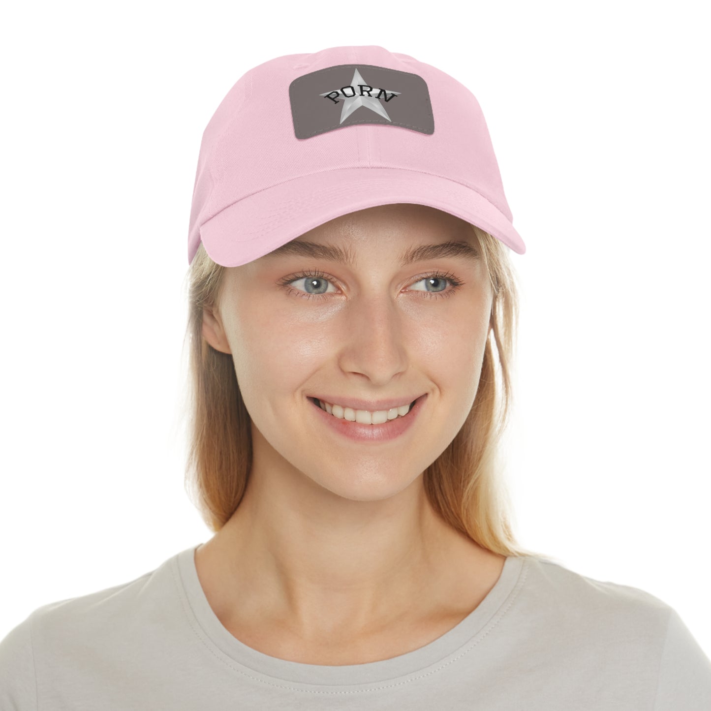 Stylish Dad Hat with Leather Patch, Casual Cap for Men, Summer Accessory, Fun Gift for Dads, Trendy Headwear. fun gifts for her, stylish womens hat