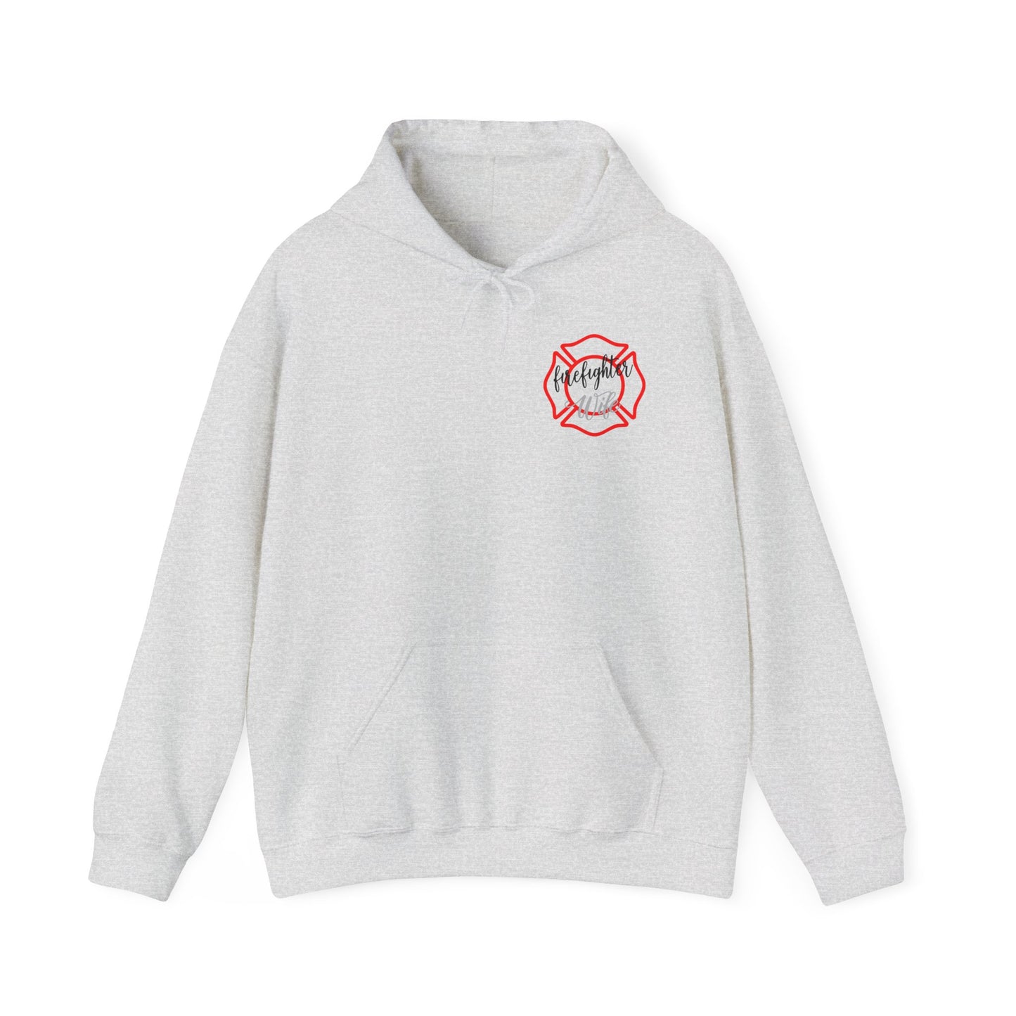 Firefighter Wife Hooded Sweatshirt - Unisex Heavy Blend™ - Support & Honor