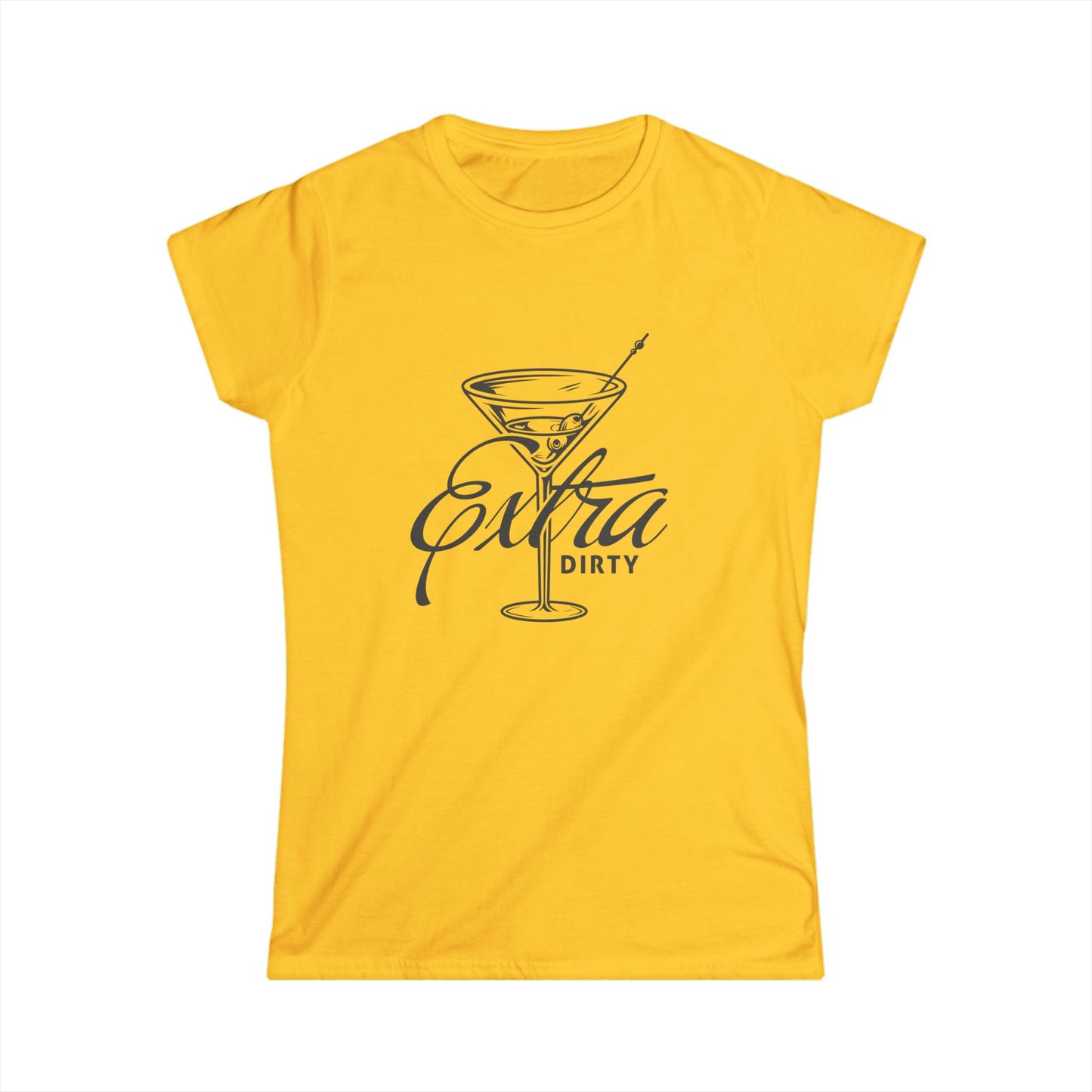 Extra Dirty Martini Women's Tee | Cute Cocktail Shirt | Funny Party T-Shirt, Girls Night Out, Gift for Bartenders, Birthday Gift