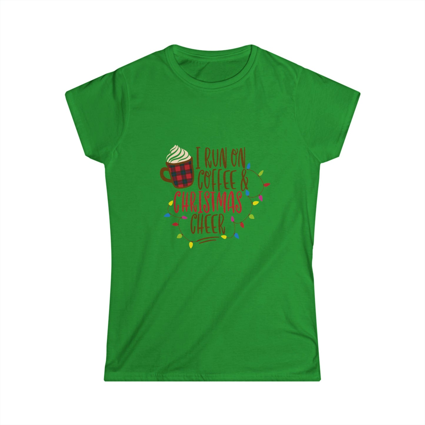 Holiday Coffee & Christmas Cheer Women's Softstyle Tee