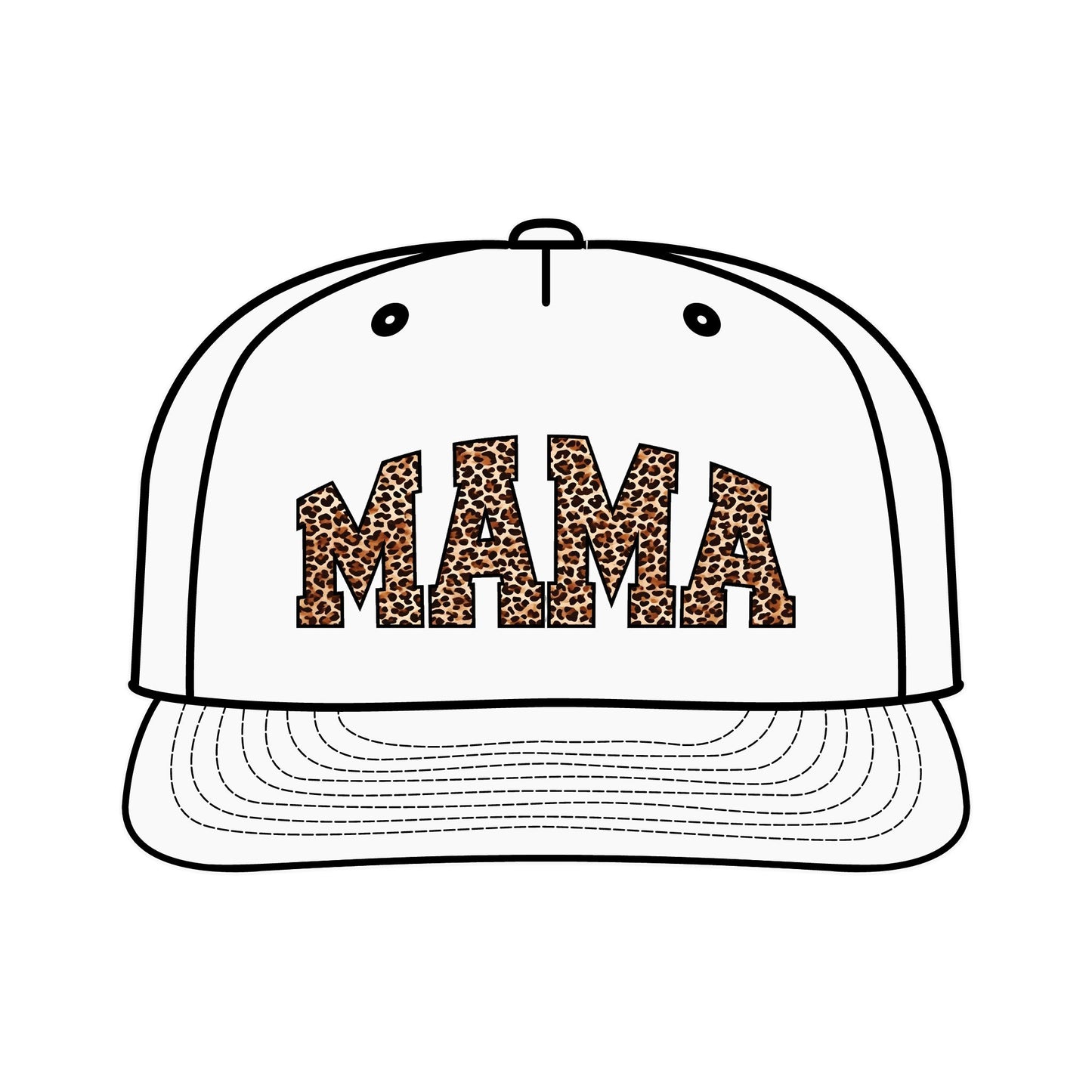 Leopard Print MAMA Surf Cap for Moms – Trendy Summer Accessory
