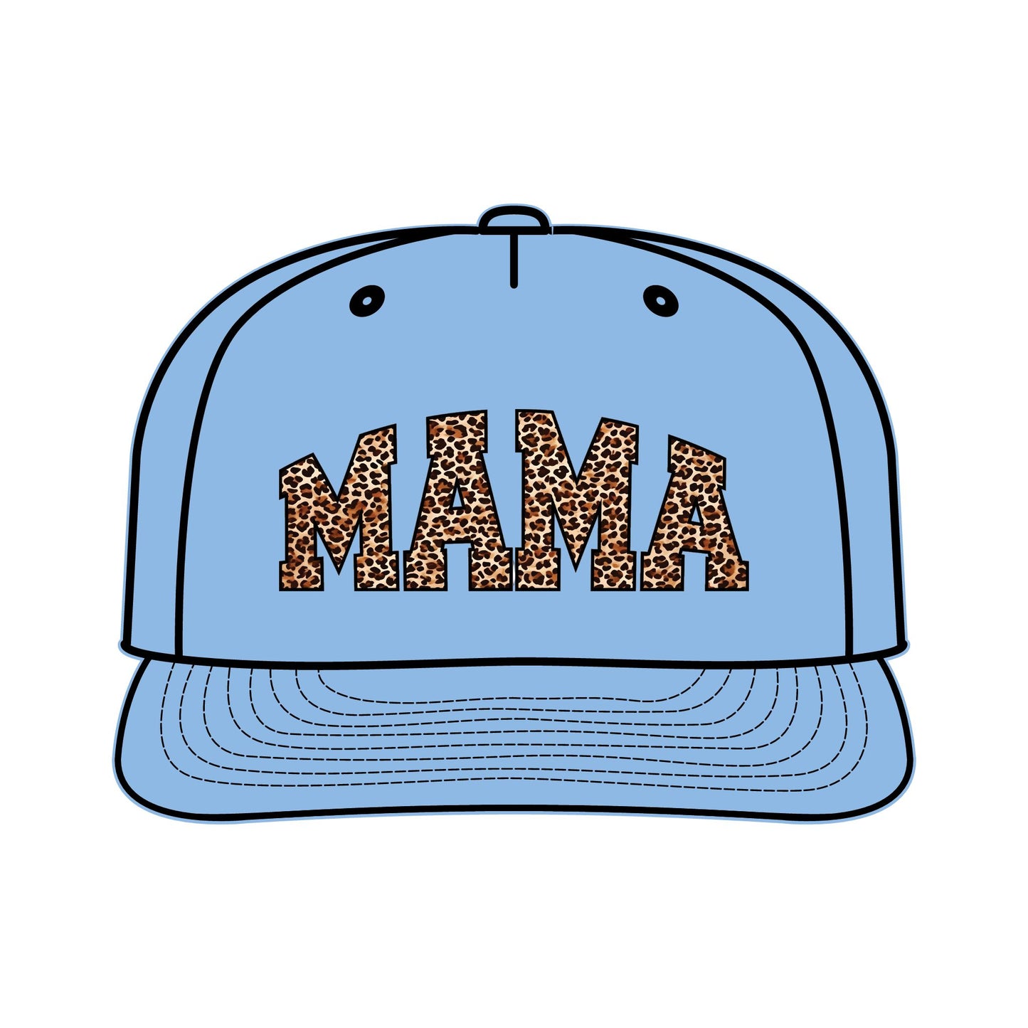 Leopard Print MAMA Surf Cap for Moms – Trendy Summer Accessory