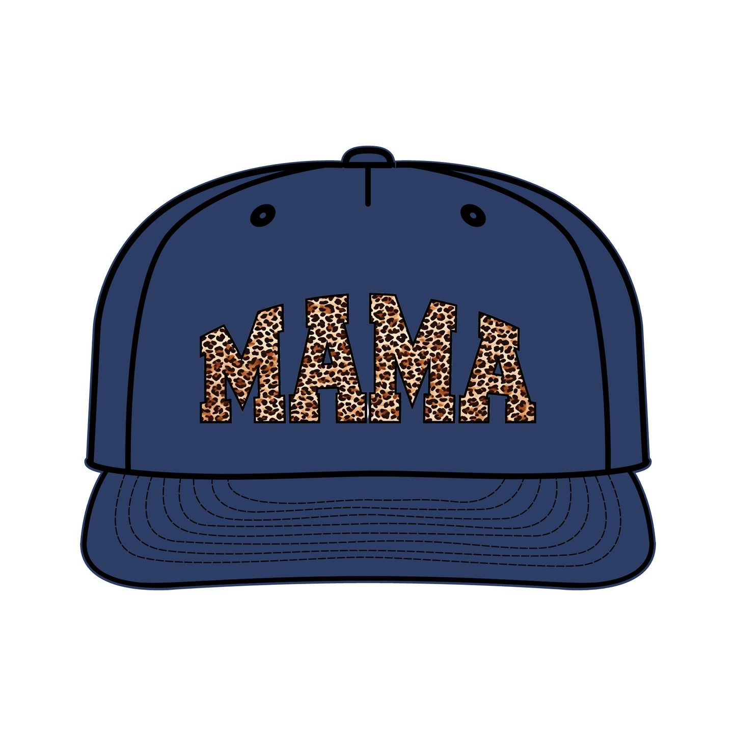 Leopard Print MAMA Surf Cap for Moms – Trendy Summer Accessory