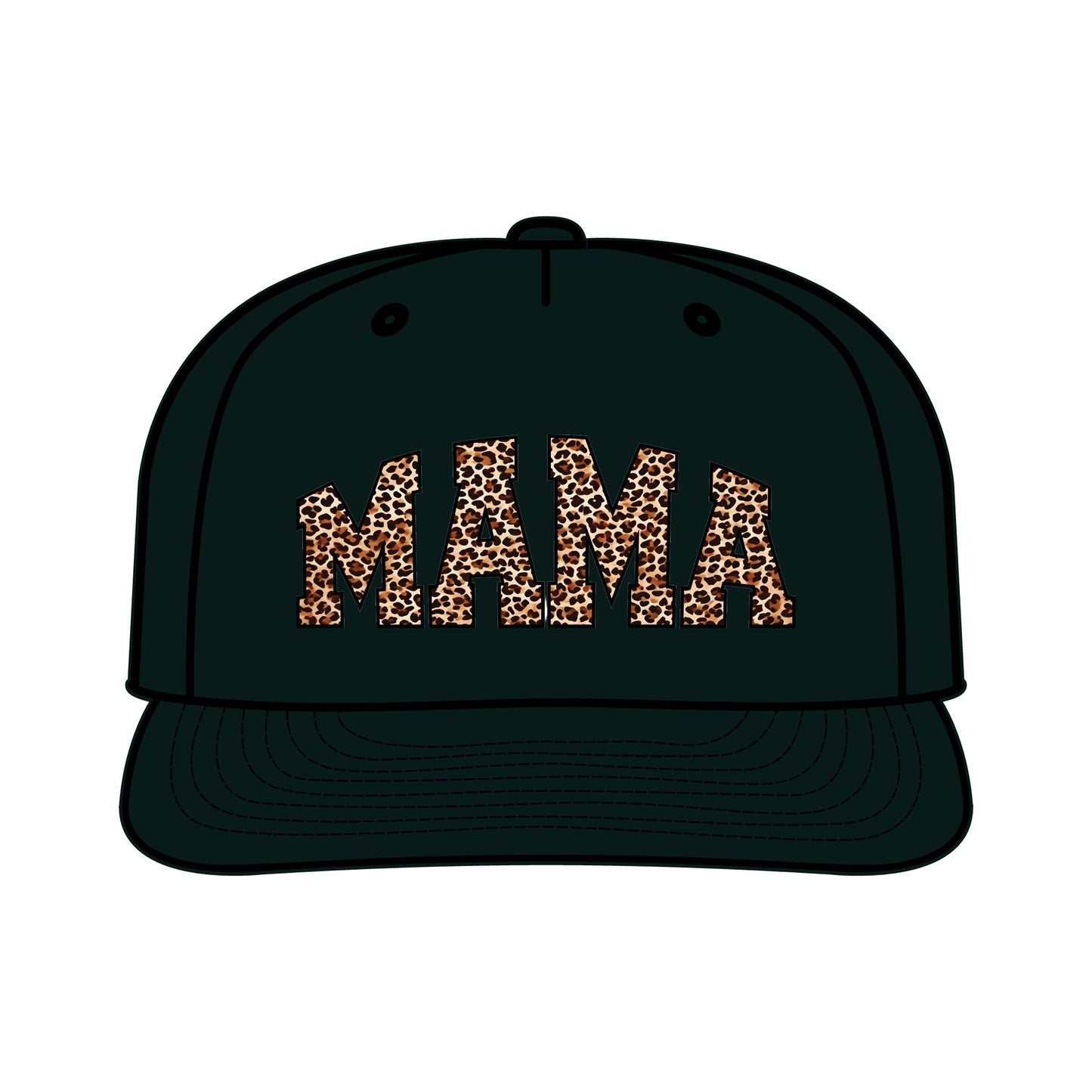 Leopard Print MAMA Surf Cap for Moms – Trendy Summer Accessory