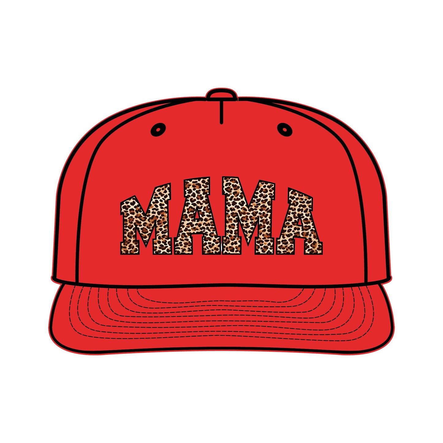 Leopard Print MAMA Surf Cap for Moms – Trendy Summer Accessory