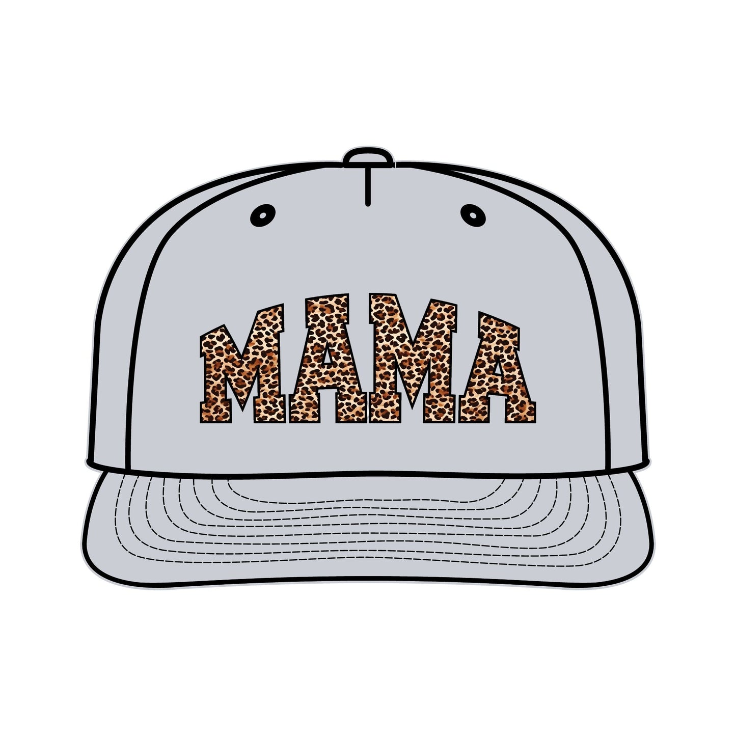 Leopard Print MAMA Surf Cap for Moms – Trendy Summer Accessory