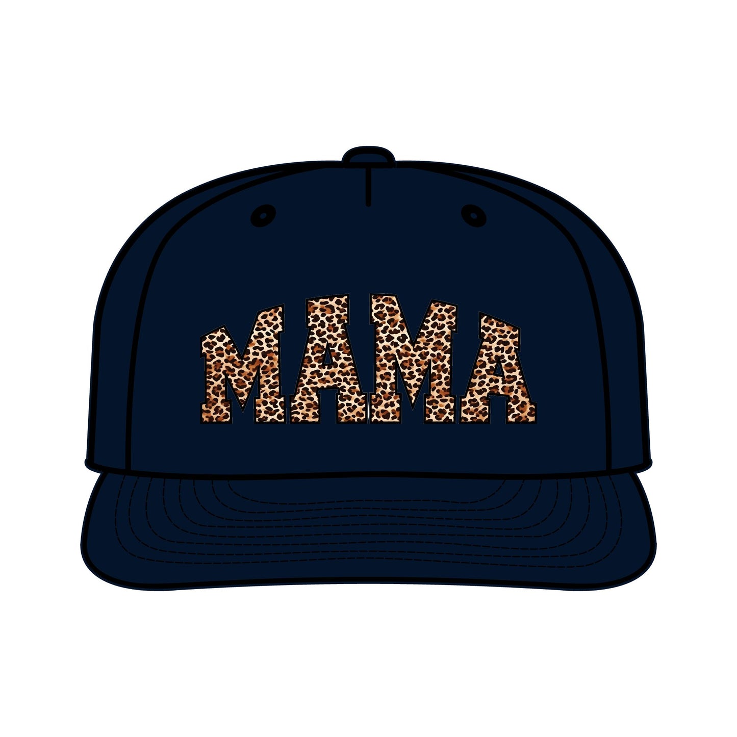 Leopard Print MAMA Surf Cap for Moms – Trendy Summer Accessory