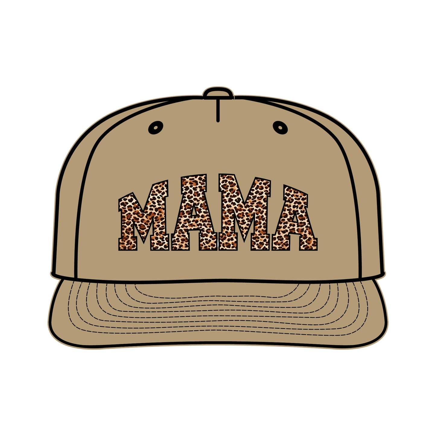 Leopard Print MAMA Surf Cap for Moms – Trendy Summer Accessory
