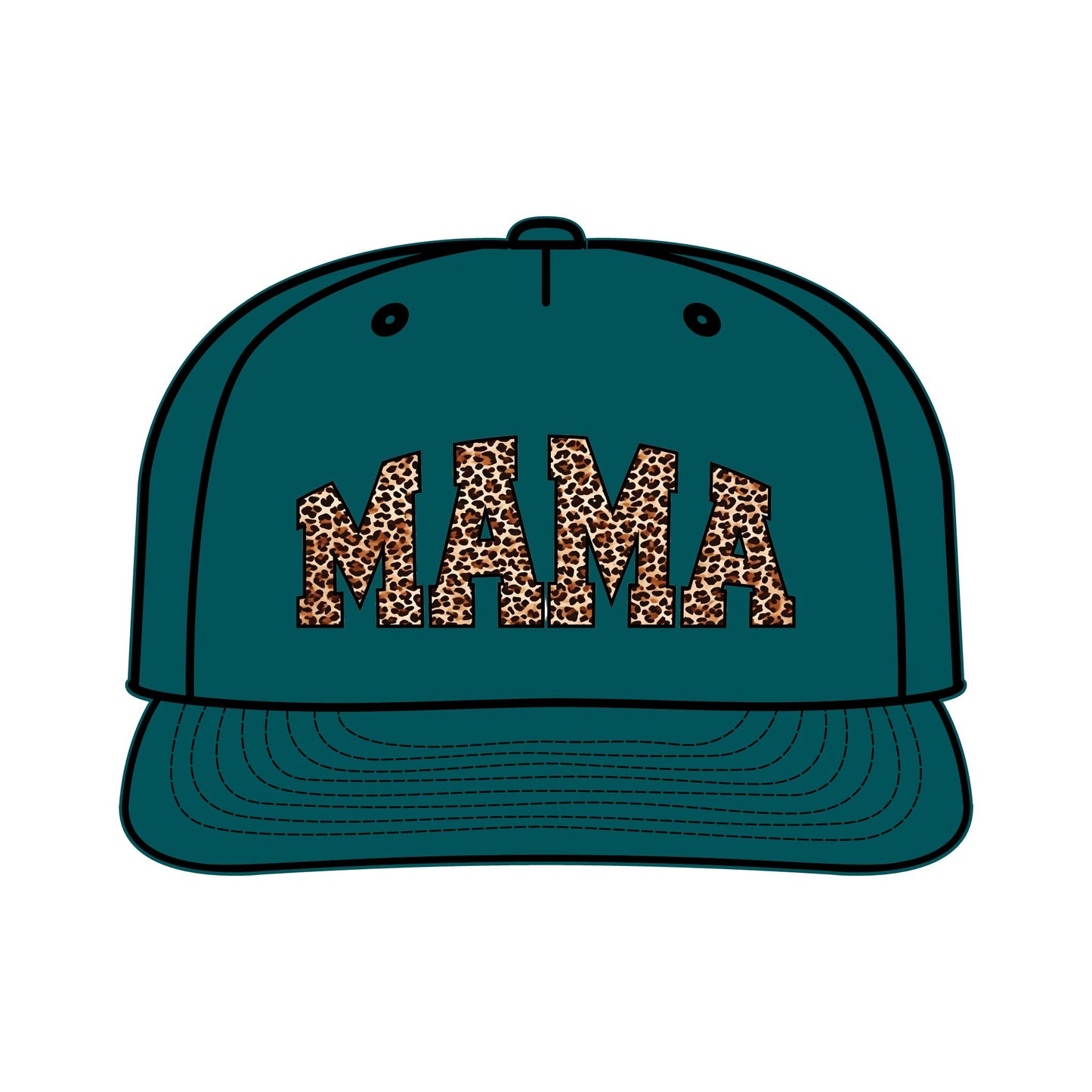 Leopard Print MAMA Surf Cap for Moms – Trendy Summer Accessory