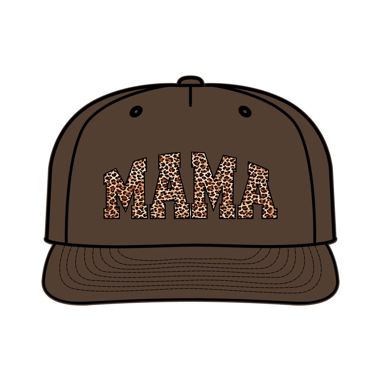 Leopard Print MAMA Surf Cap for Moms – Trendy Summer Accessory