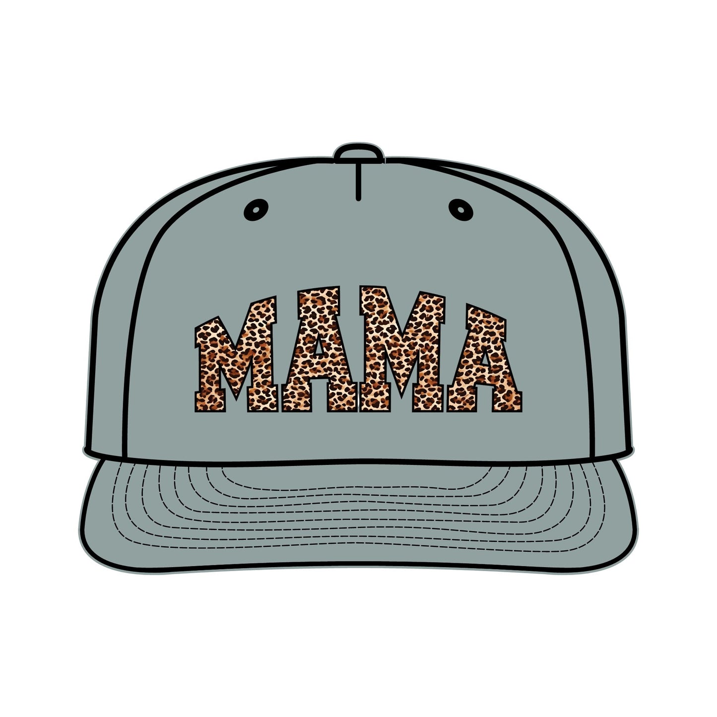 Leopard Print MAMA Surf Cap for Moms – Trendy Summer Accessory