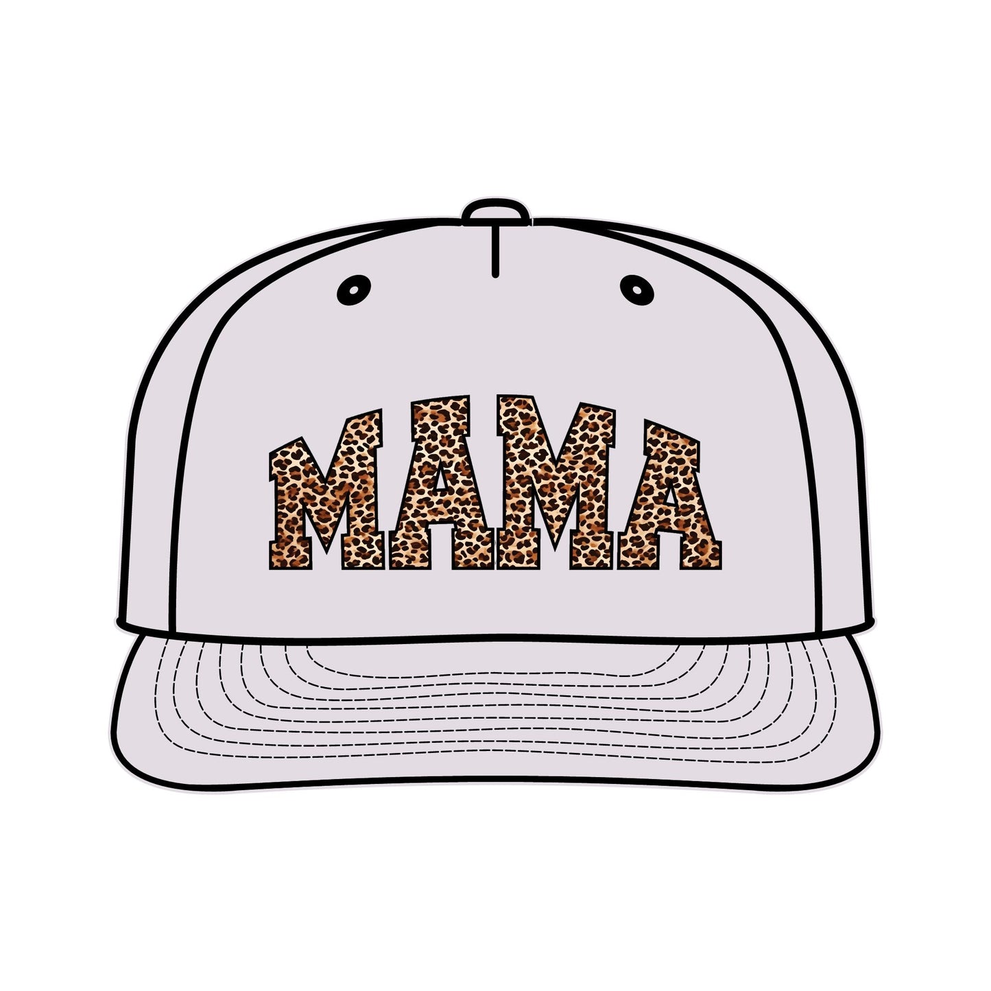Leopard Print MAMA Surf Cap for Moms – Trendy Summer Accessory