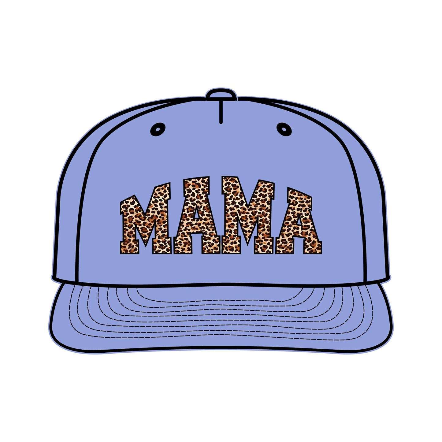 Leopard Print MAMA Surf Cap for Moms – Trendy Summer Accessory