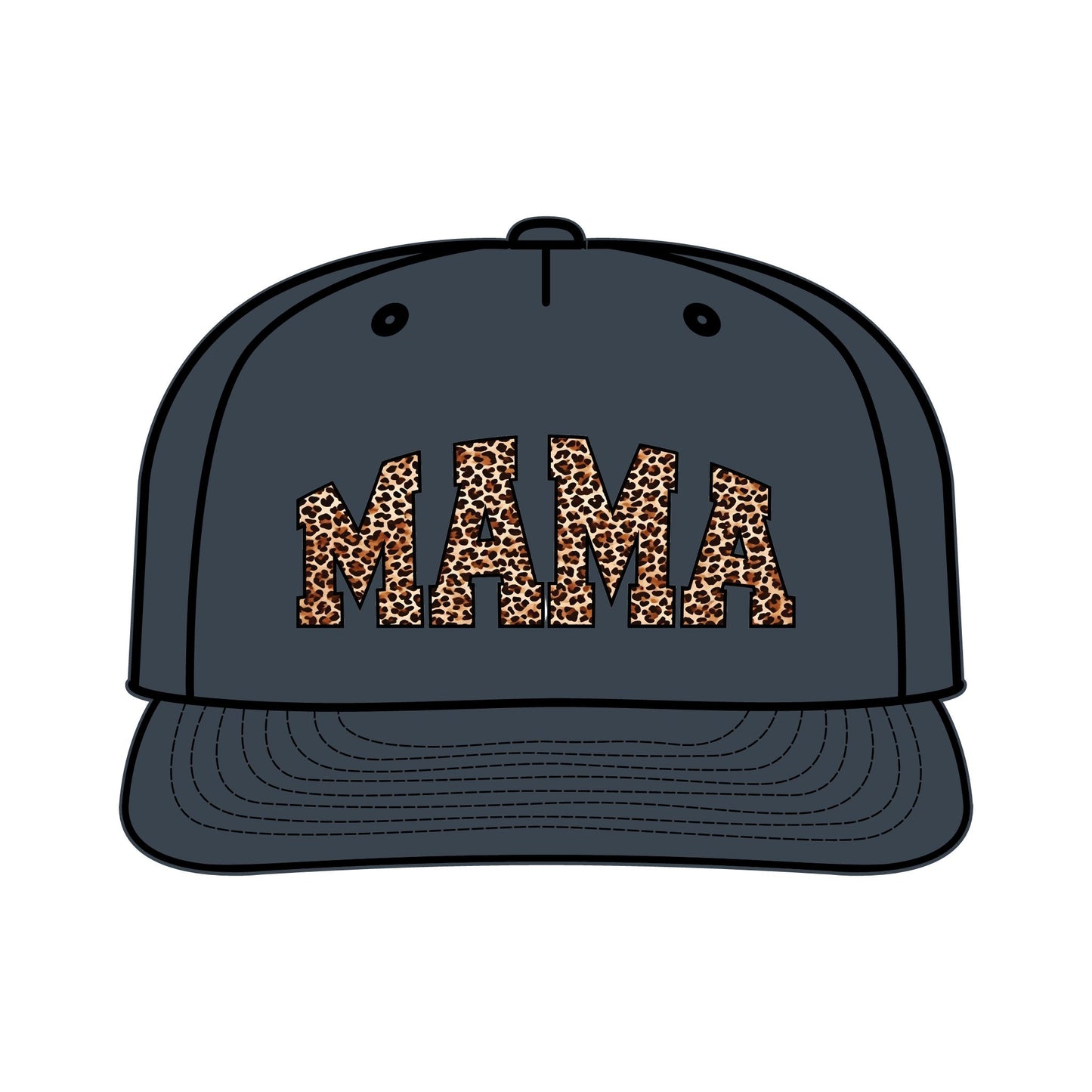 Leopard Print MAMA Surf Cap for Moms – Trendy Summer Accessory