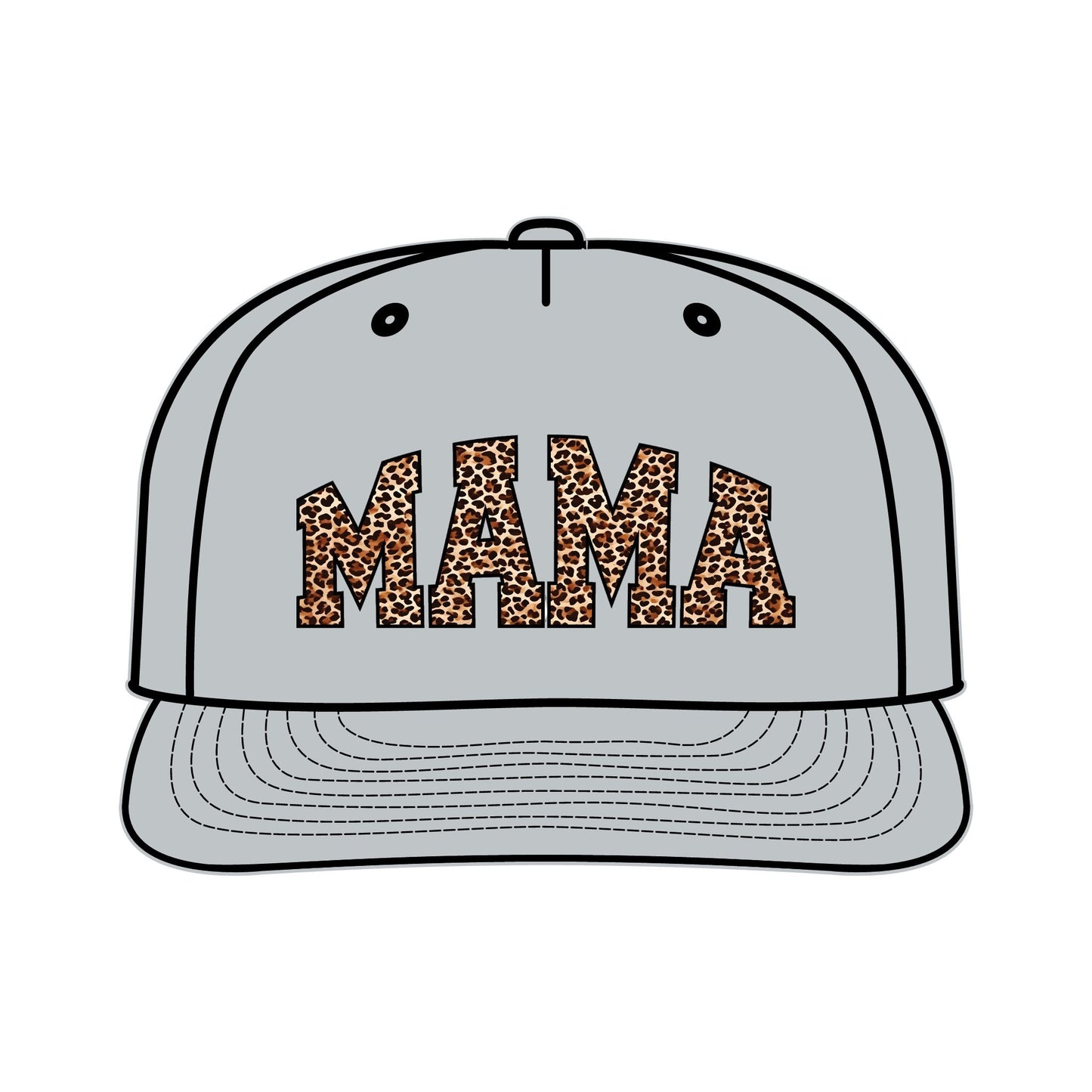 Leopard Print MAMA Surf Cap for Moms – Trendy Summer Accessory
