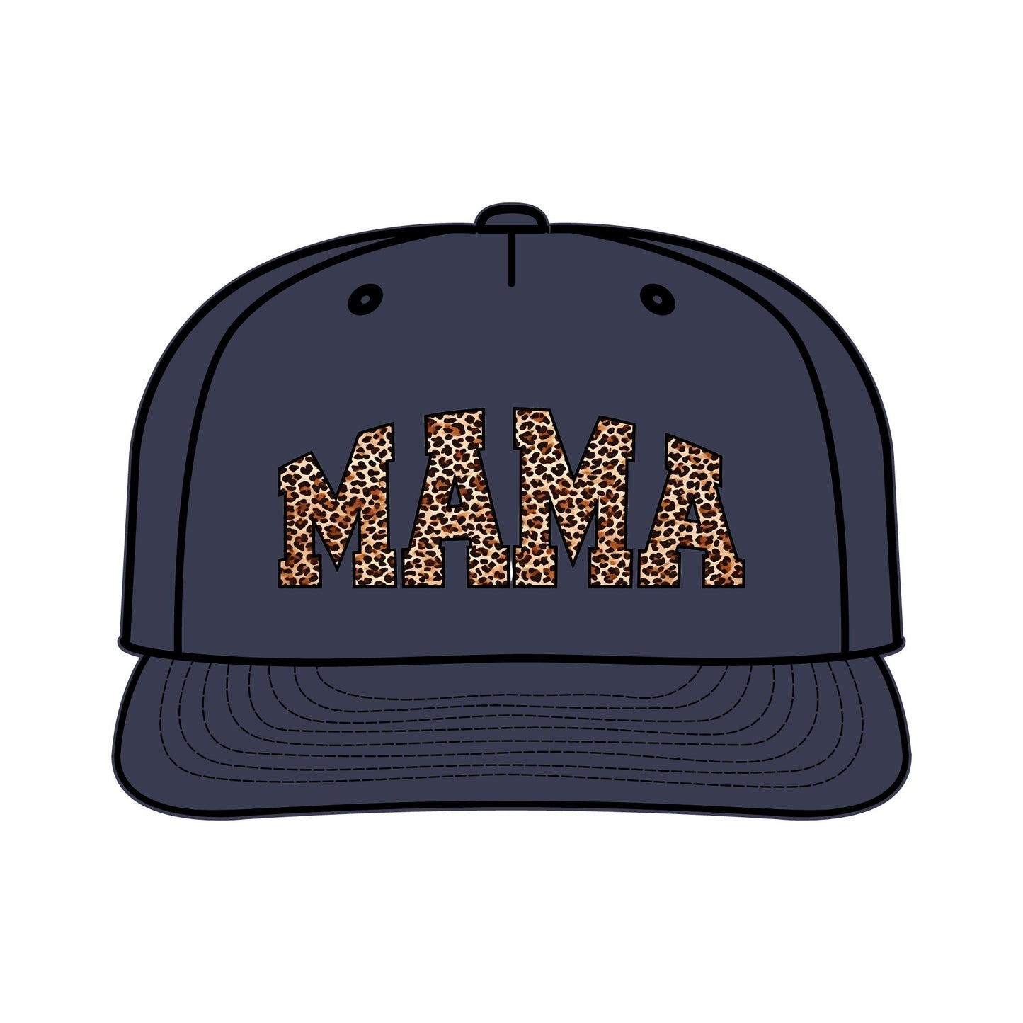 Leopard Print MAMA Surf Cap for Moms – Trendy Summer Accessory
