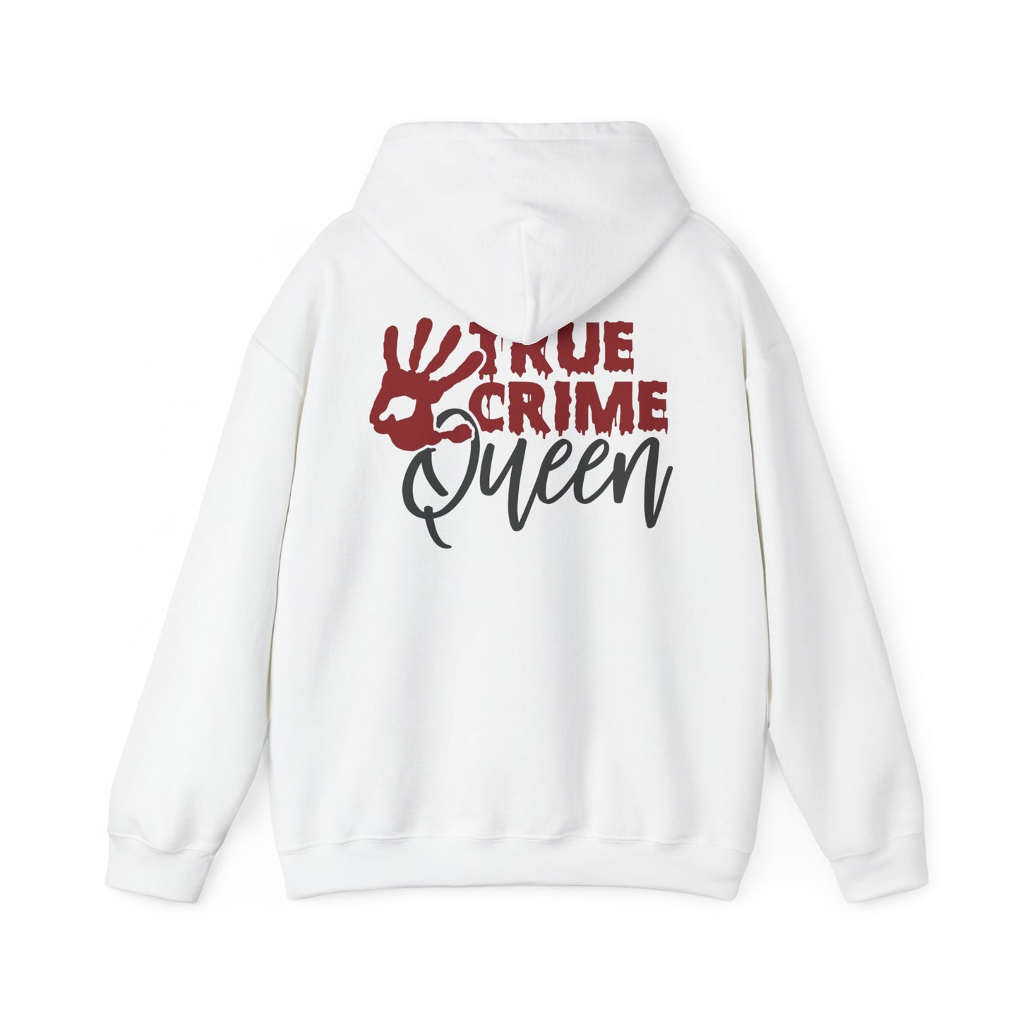 True Crime Queen Hoodie - Cozy Sweatshirt for True Crime Lovers, Perfect Gift for Halloween, Birthdays, and Everyday Wear