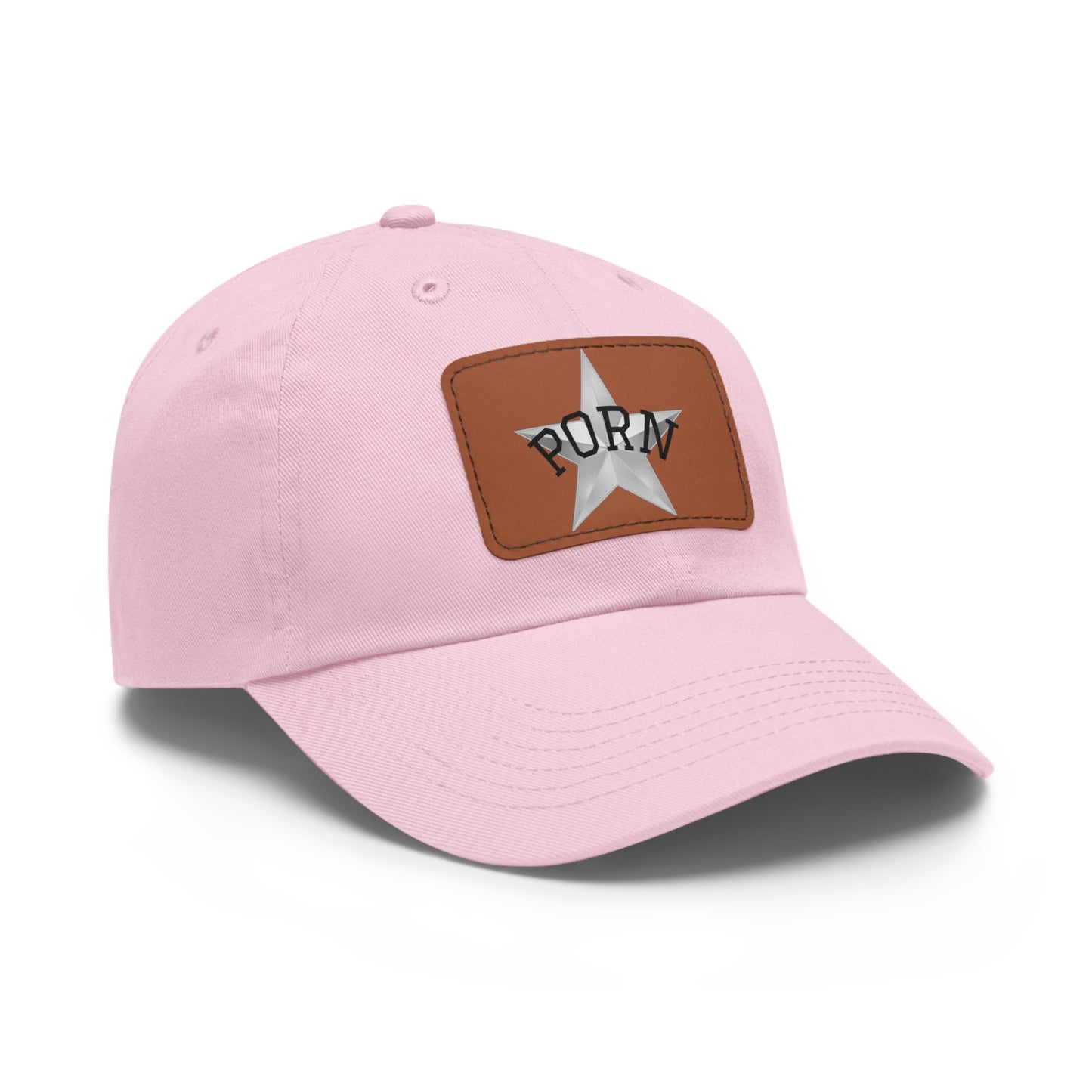 Stylish Dad Hat with Leather Patch, Casual Cap for Men, Summer Accessory, Fun Gift for Dads, Trendy Headwear. fun gifts for her, stylish womens hat