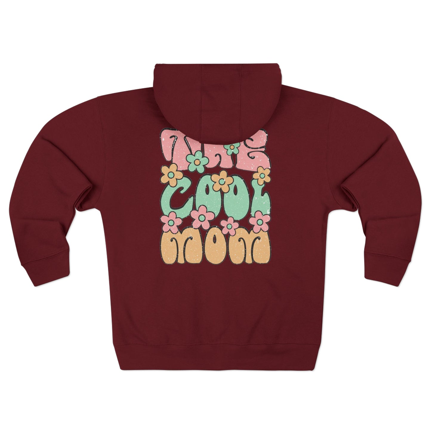 Mom Life Floral Unisex Zip Hoodie - Cozy Casual Wear for Moms