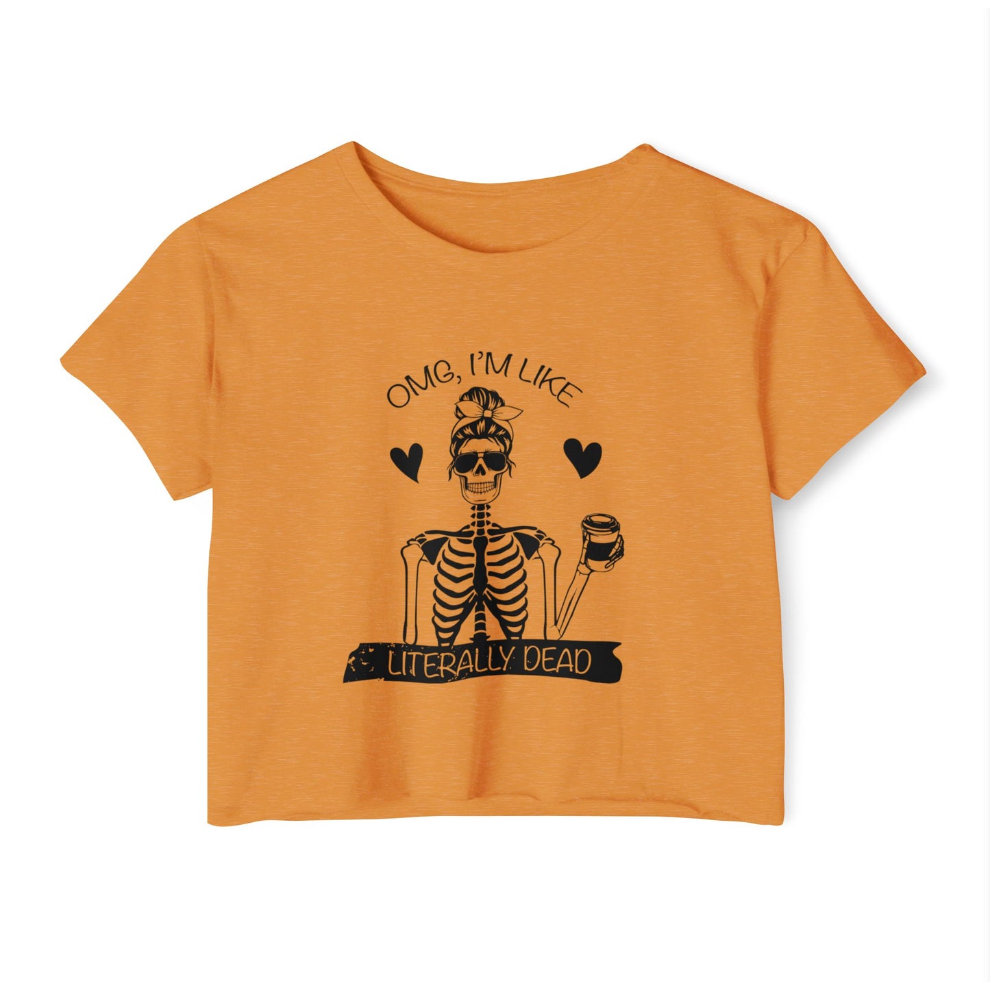 Women's Festival Crop Top, Fun Summer Tee, Halloween Party Shirt, Trendy Graphic Top, Casual Weekend Outfit