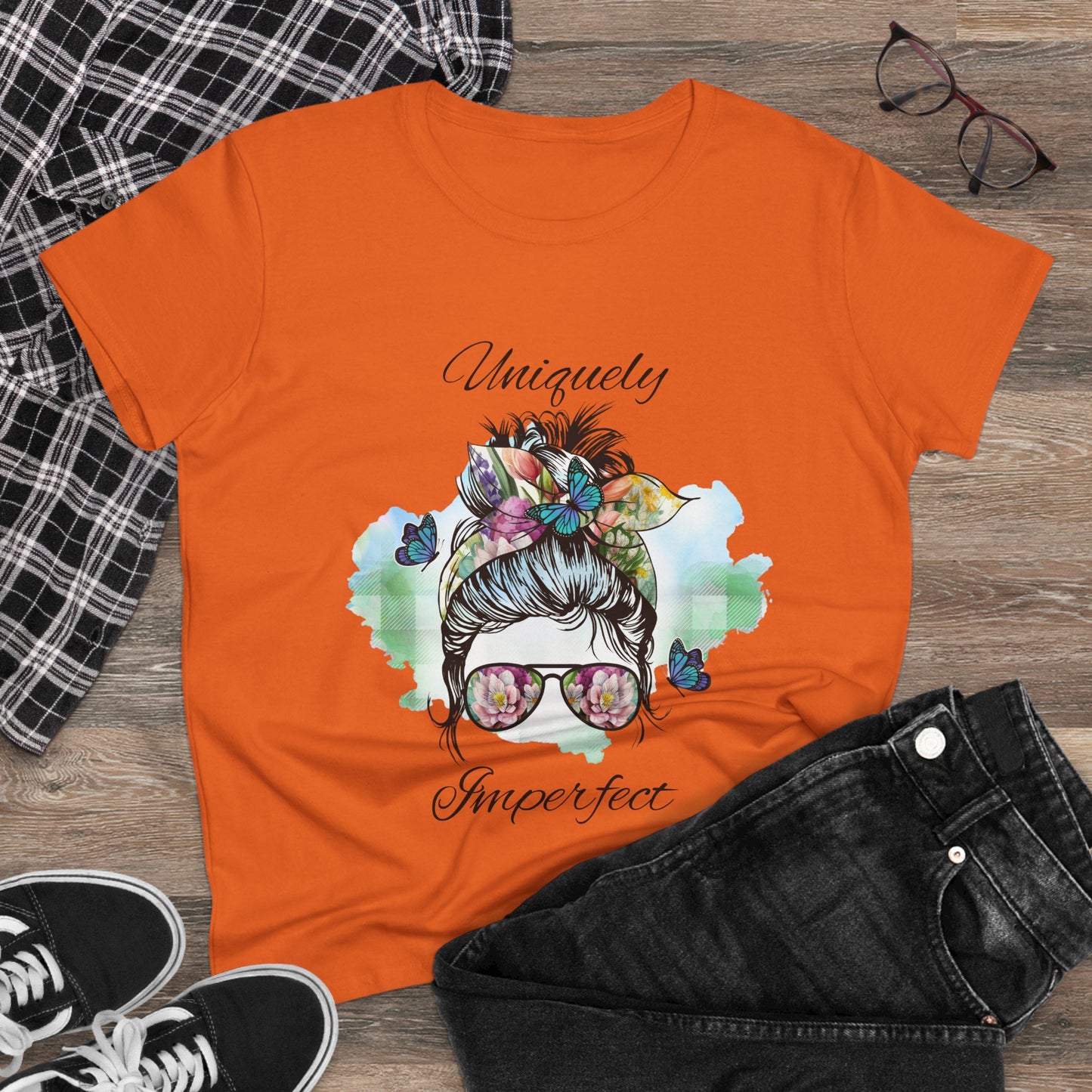 Women's Uniquely Imperfect Graphic Tee - Midweight Cotton Shirt