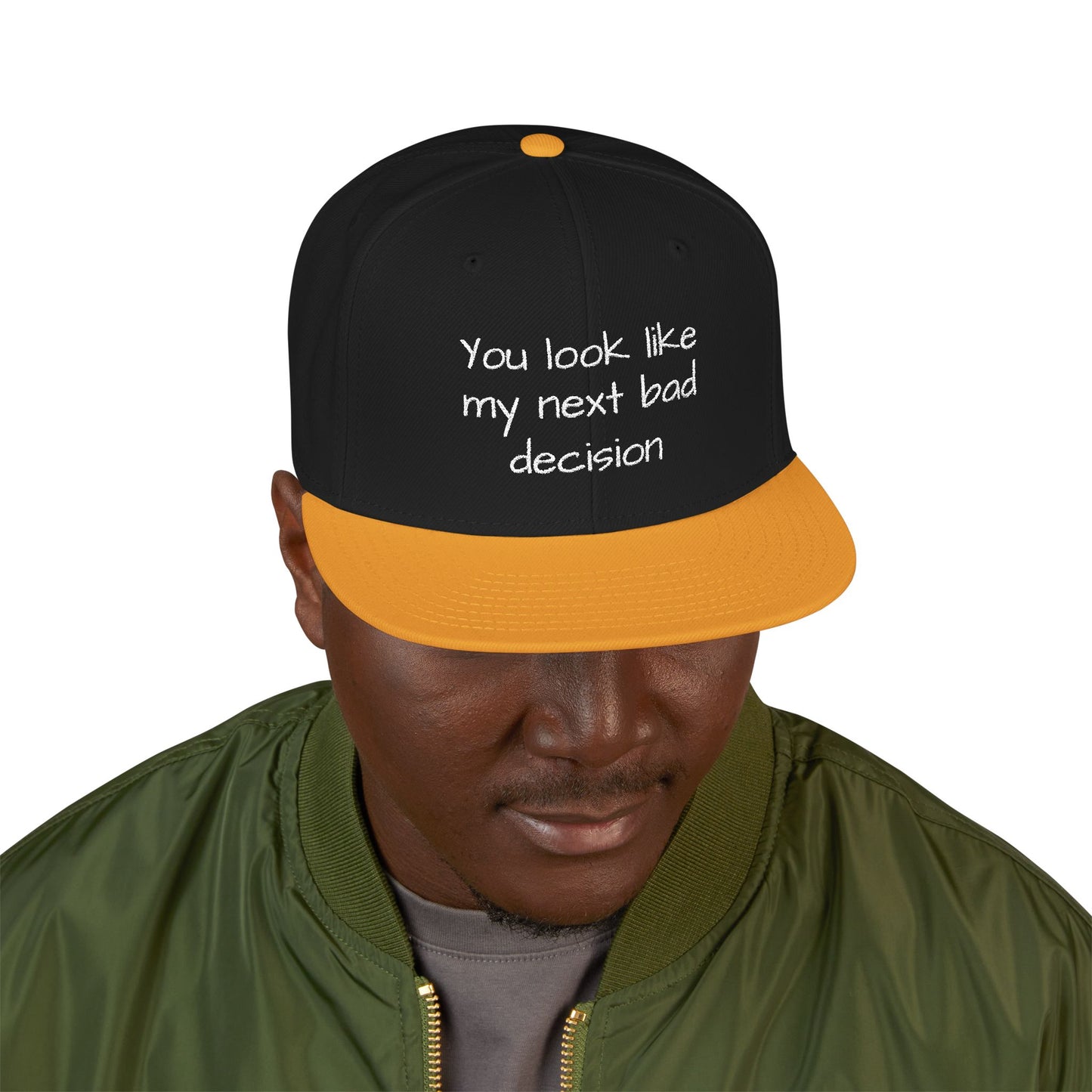 Snapback Hat - Embroidered Cap, Trendy Hat, Streetwear Accessory, Gift for Him, Stylish Headwear, funny hat