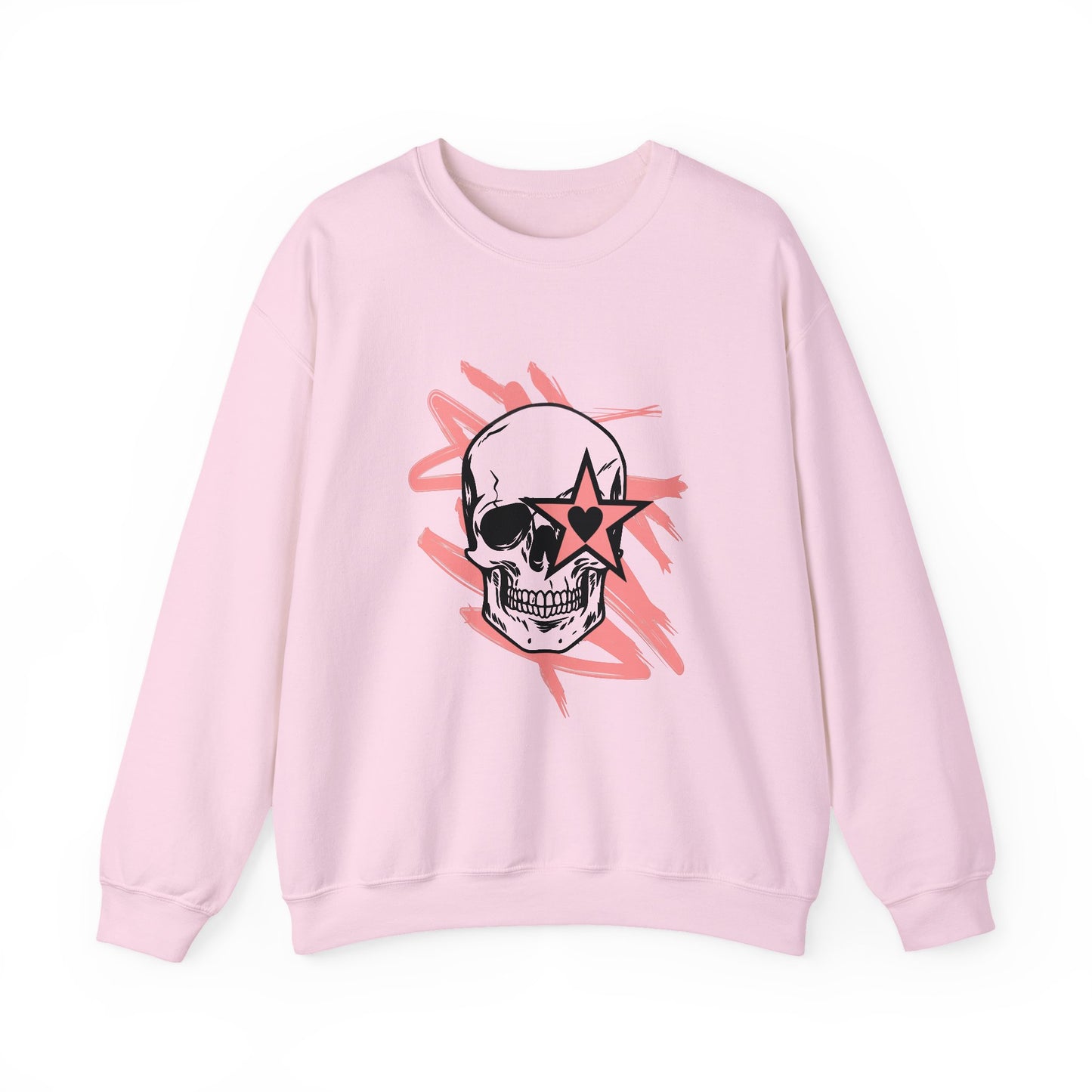 Edgy Skull Graphic Crewneck Sweatshirt - Unisex Heavy Blend™