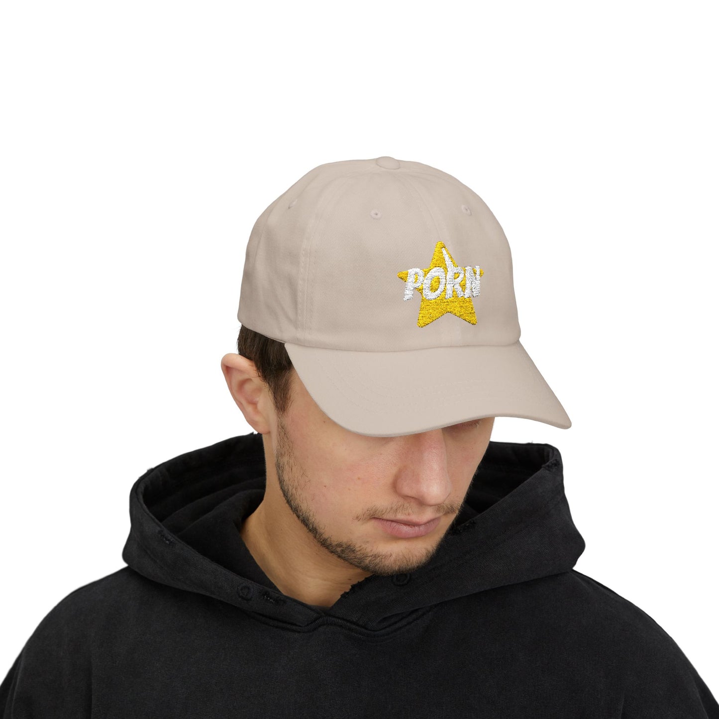 Playful Dad Cap with 'PORN' Design - Trendy Unisex Hat for Casual Wear, Great Gift for Him, Perfect for Summer Events, Festivals, funny hat, statement hat, gifts for her