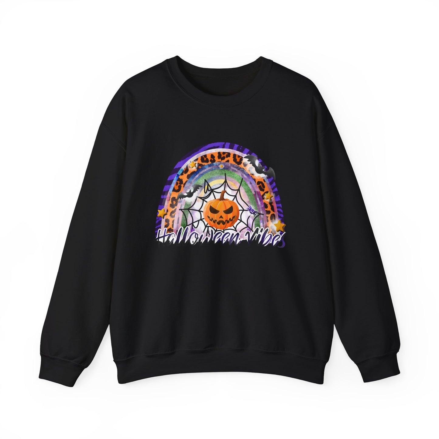 Halloween Vibes Crewneck Sweatshirt | Unisex Autumn Apparel, Cozy Fall Fashion, Halloween Gifts, Spooky Season Outfit, Pumpkin Sweatshirt