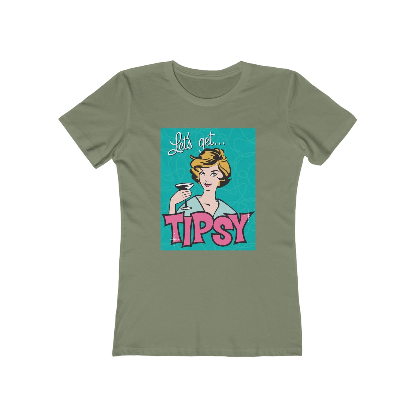 Tipsy Vibes T-Shirt for Women, Cute Funny Tee, Party Shirt, Gift for Friends, Casual Wear, Birthday Present, Girls Night Out