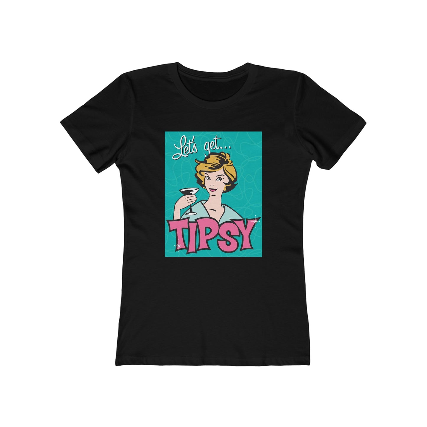 Tipsy Vibes T-Shirt for Women, Cute Funny Tee, Party Shirt, Gift for Friends, Casual Wear, Birthday Present, Girls Night Out