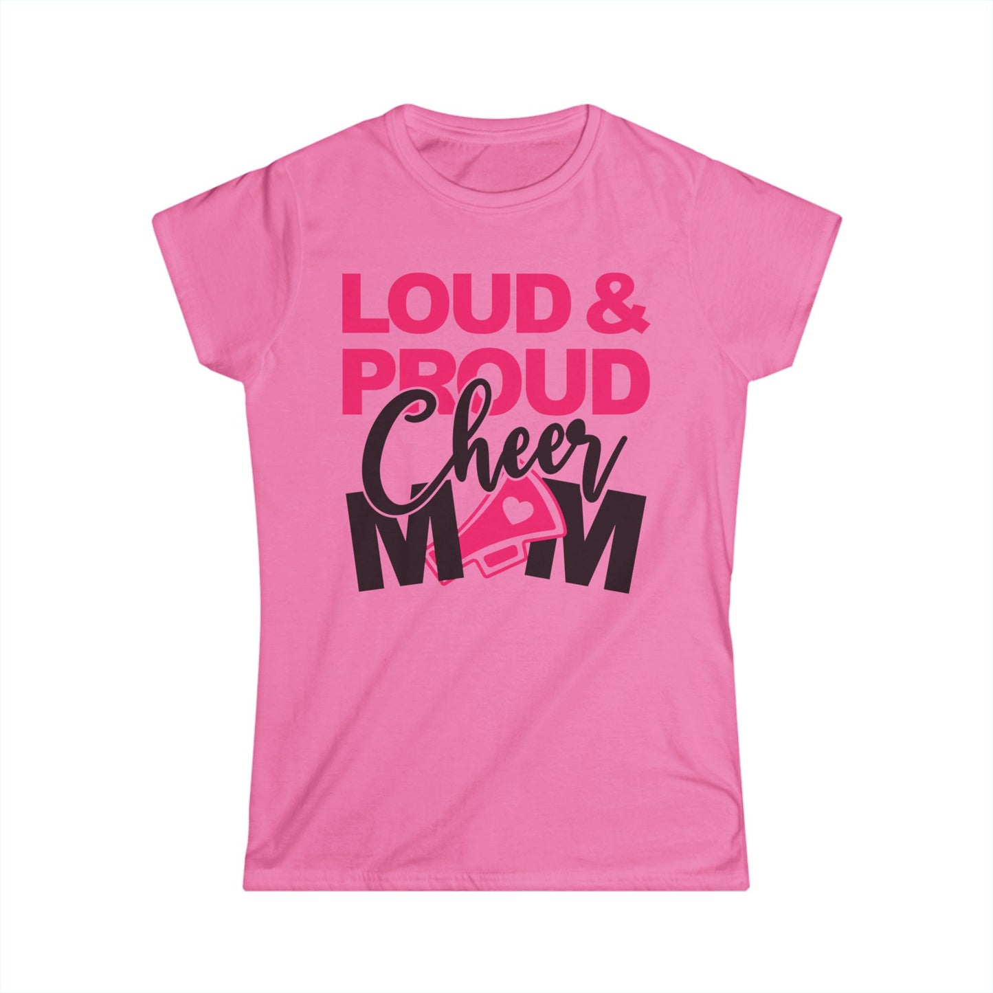 Loud & Proud Cheer Mom Tee | Cheerleading Gift, Sports Apparel, Mother's Day Gift, Team Spirit Shirt, Comfortable Casual Wear, gift for mom, gift for her