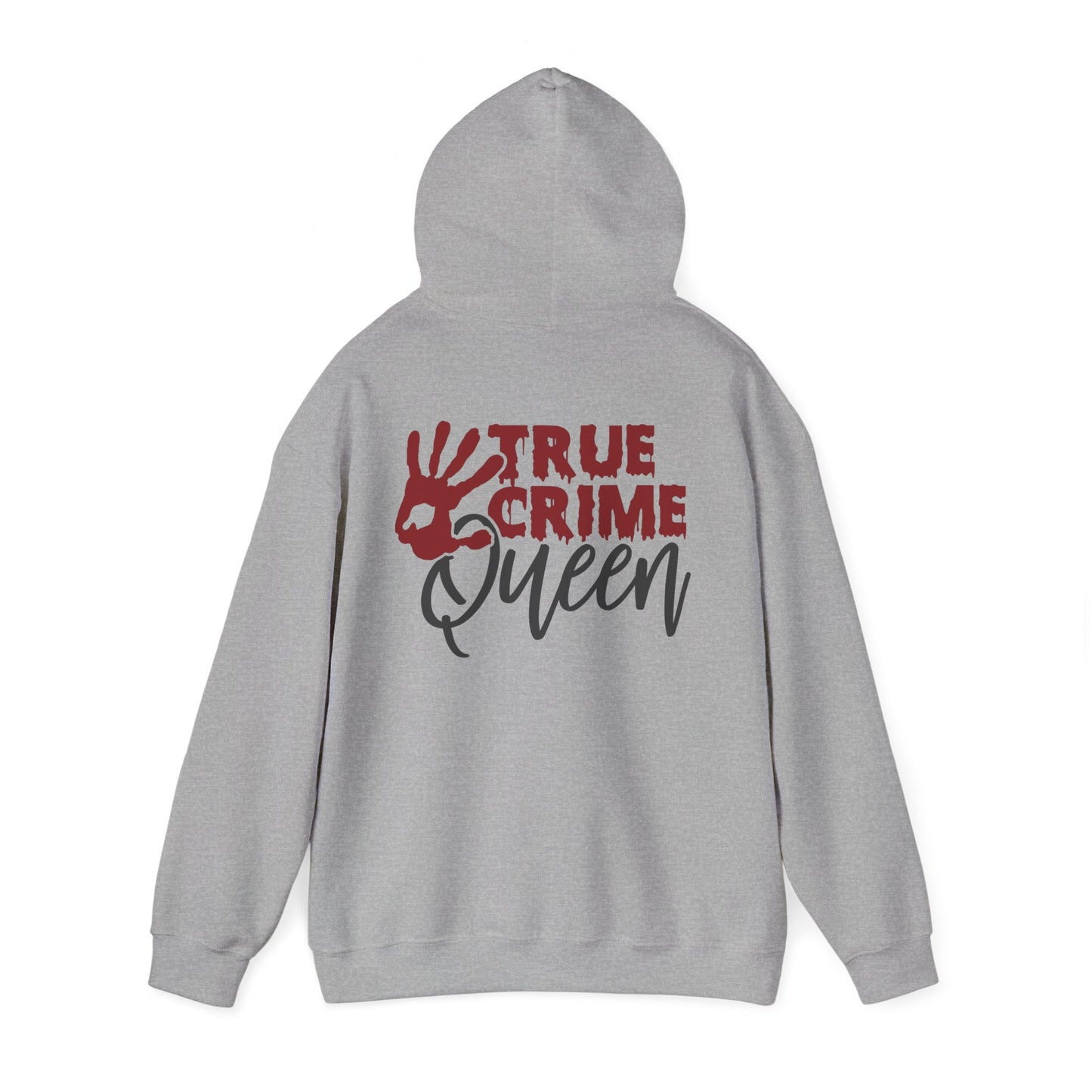 True Crime Queen Hoodie - Cozy Sweatshirt for True Crime Lovers, Perfect Gift for Halloween, Birthdays, and Everyday Wear